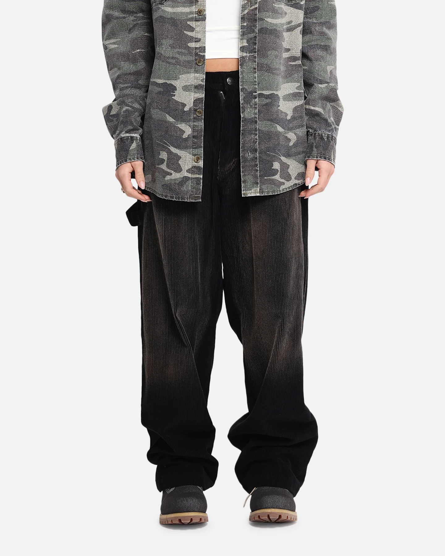 XXIII Corduroy Wash Pants Black