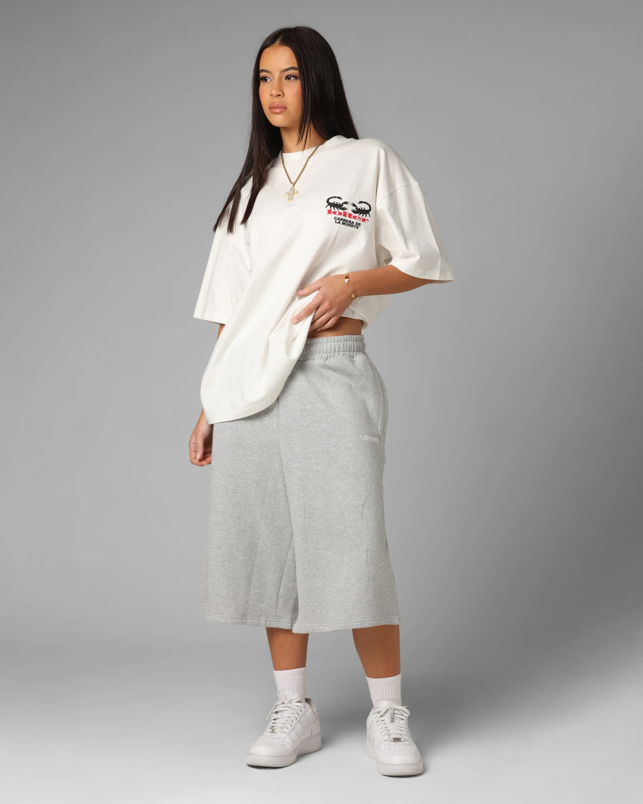 Loiter Opaque Sweat Shorts Grey