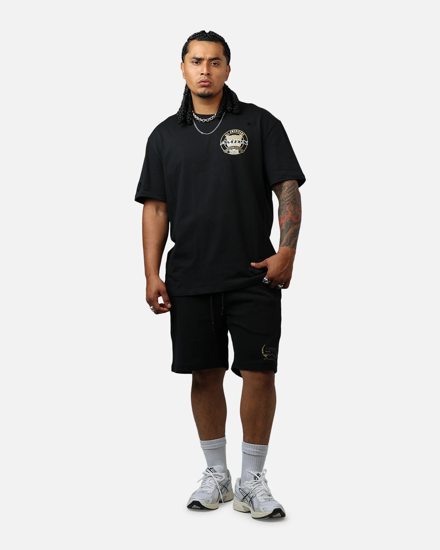 Avirex Gold Shorts Black/Gold