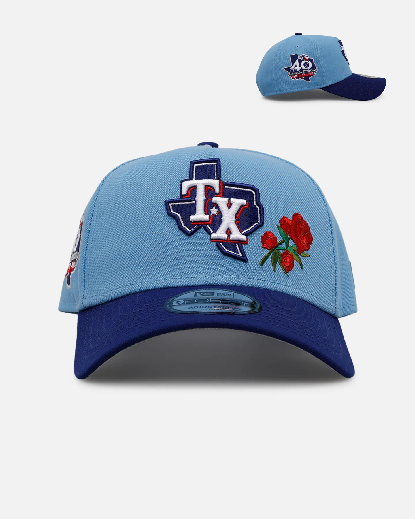 New Era Texas Rangers 'Official Team Color Rose' 9FORTY A-Frame Snapback Official Team Color