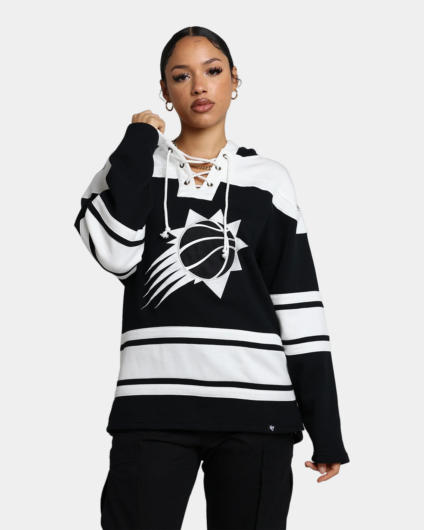 47 Brand Phoenix Suns Superior Lacer Hoodie Jet Black