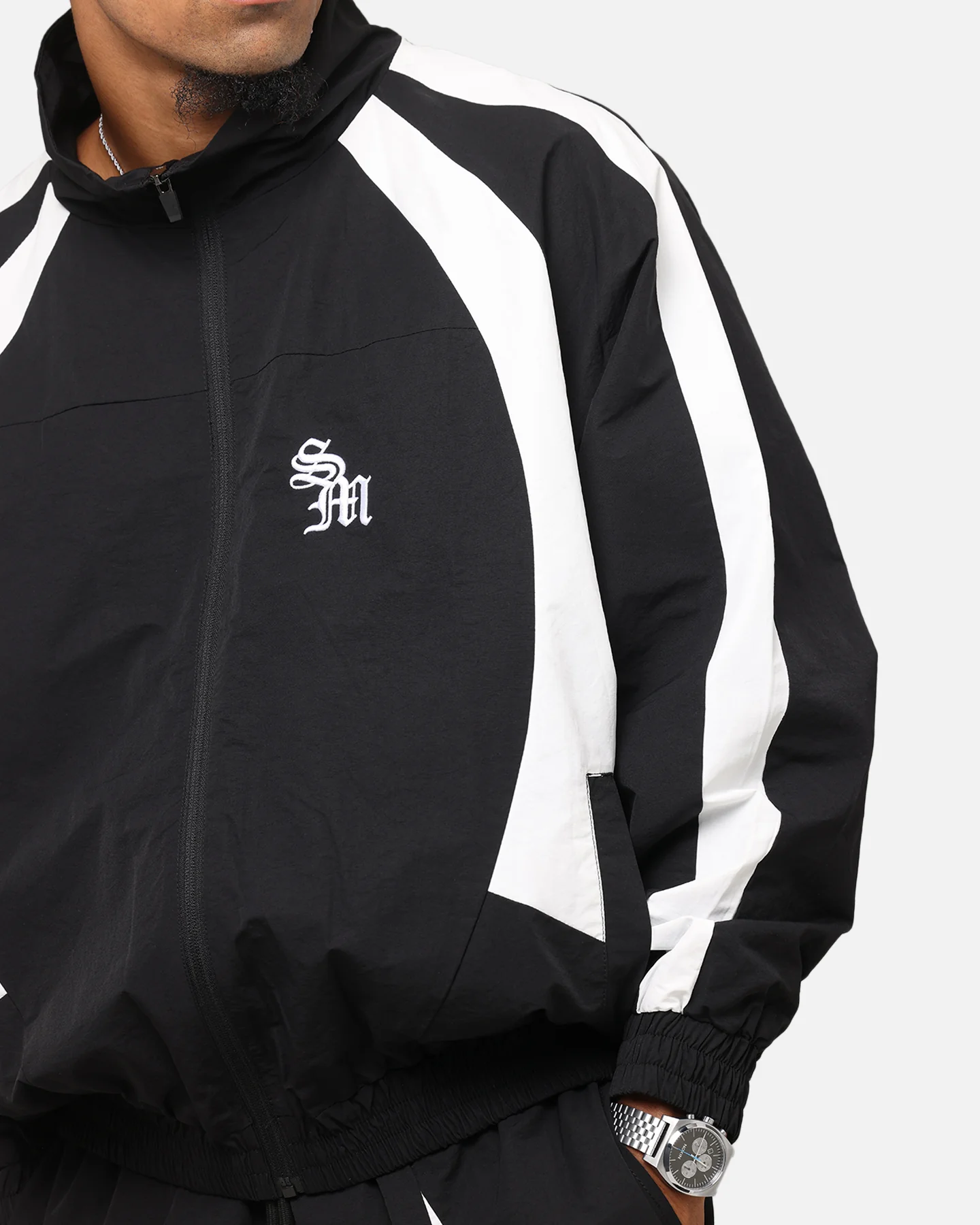 Saint Morta Oblivion Windbreaker Jacket Black/White