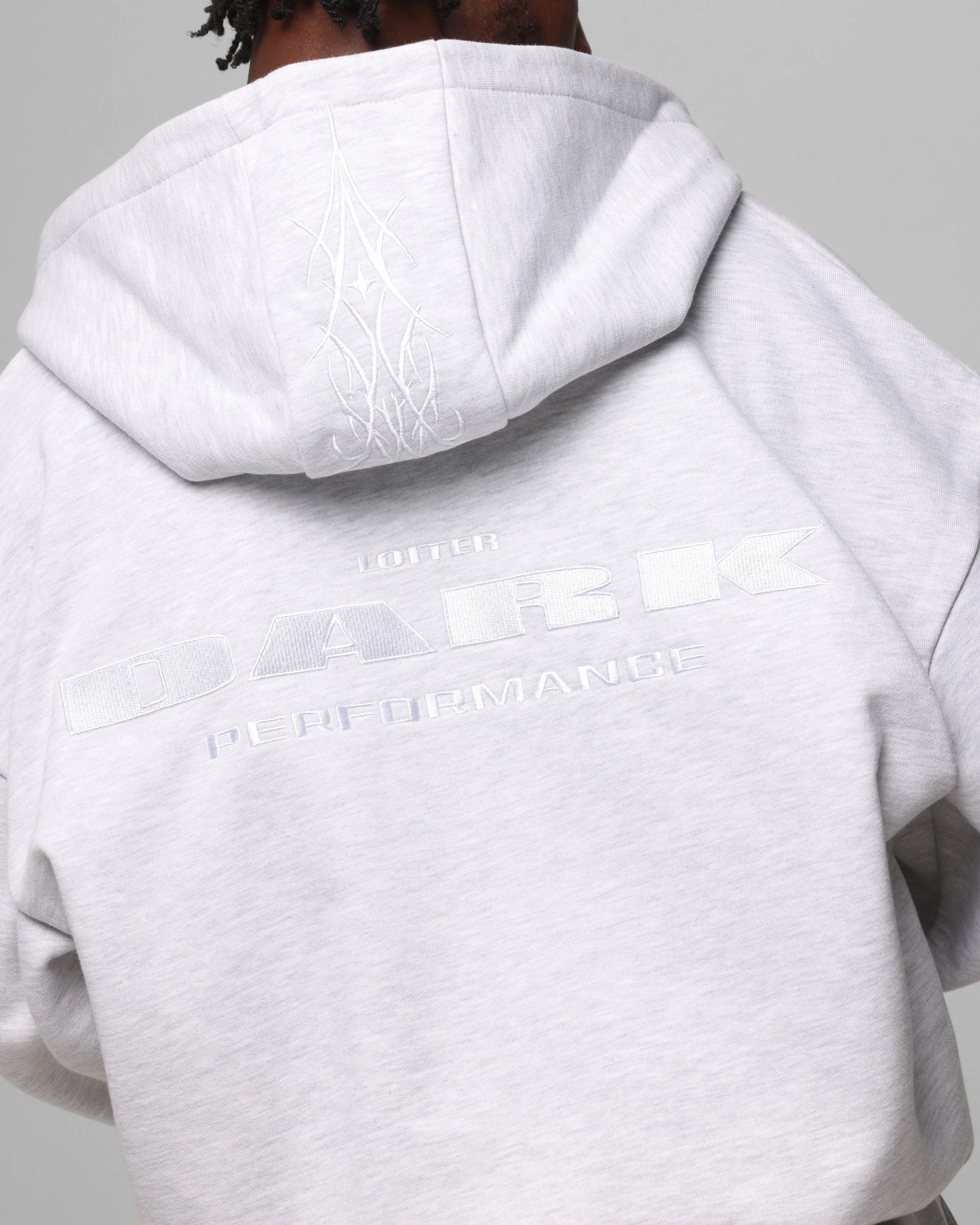 Loiter Blood Born Zip Hoodie Grey Marle