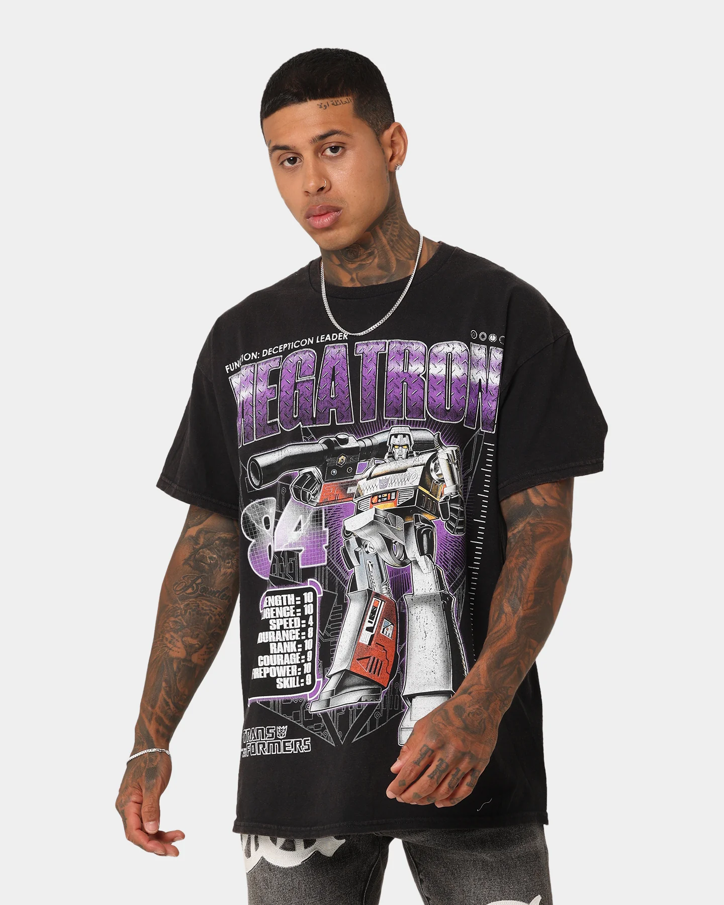 Goat Crew X Transformers Megatron Vintage T-Shirt Black Wash