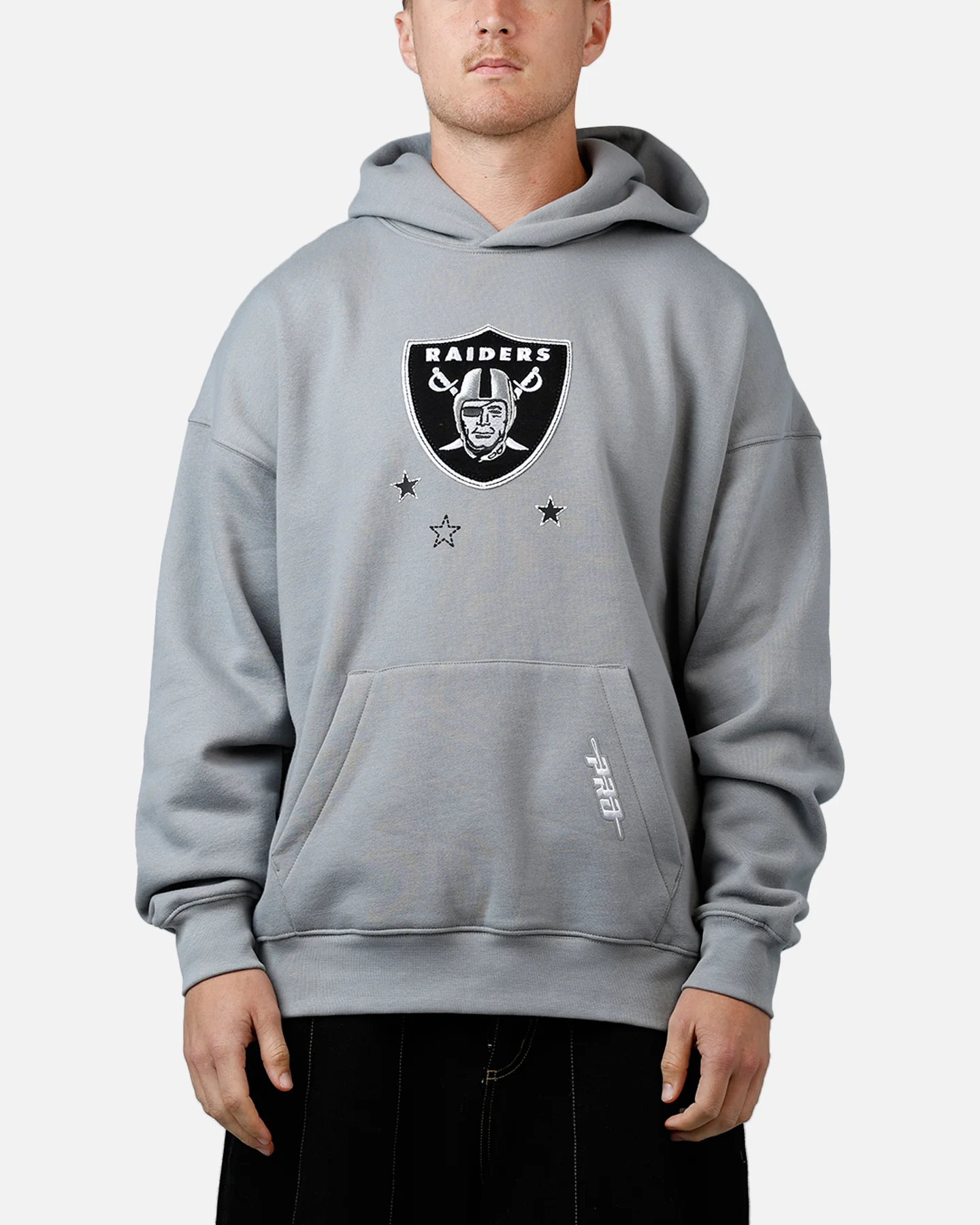 Pro Standard Las Vegas Raiders Kickoff Hoodie Grey