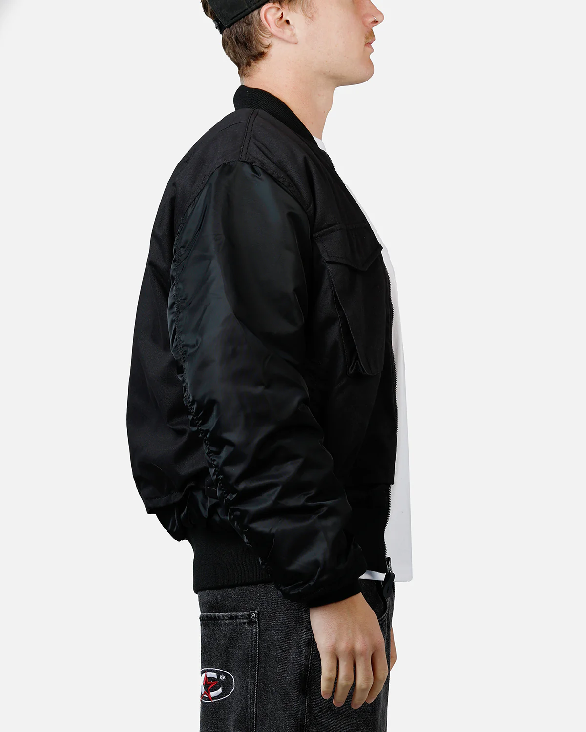 Alpha Industries MA-1 Mixed Cotton Jacket Black