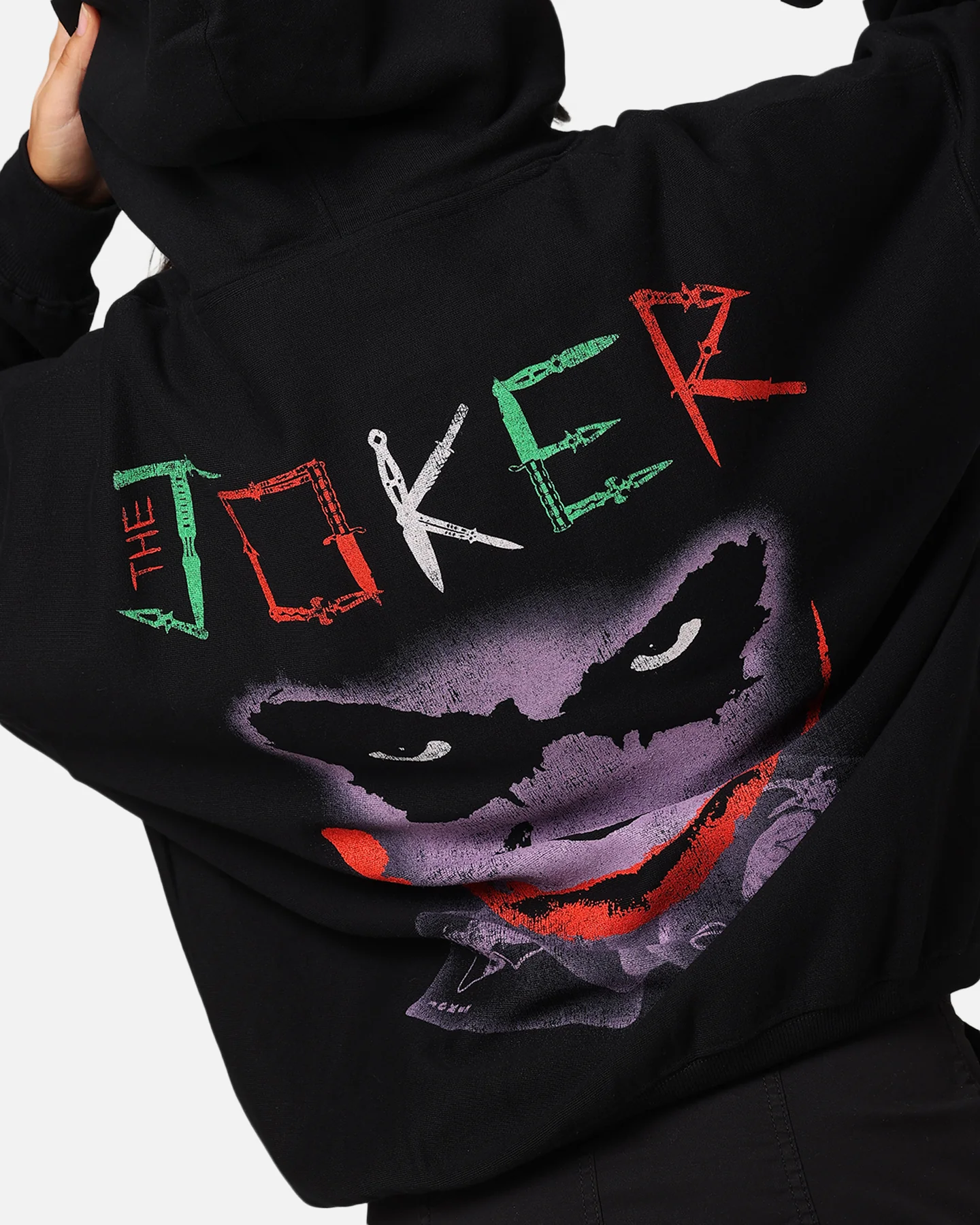 73Studio X DC Batman The Joker Scars Premium Hoodie Black
