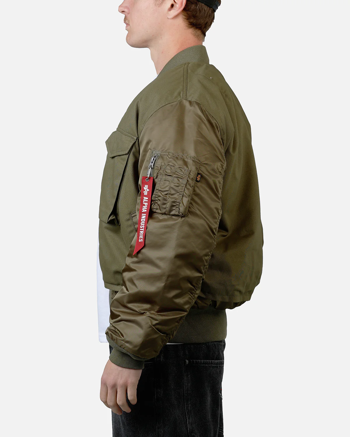 Alpha Industries MA-1 Mixed Cotton Jacket Green