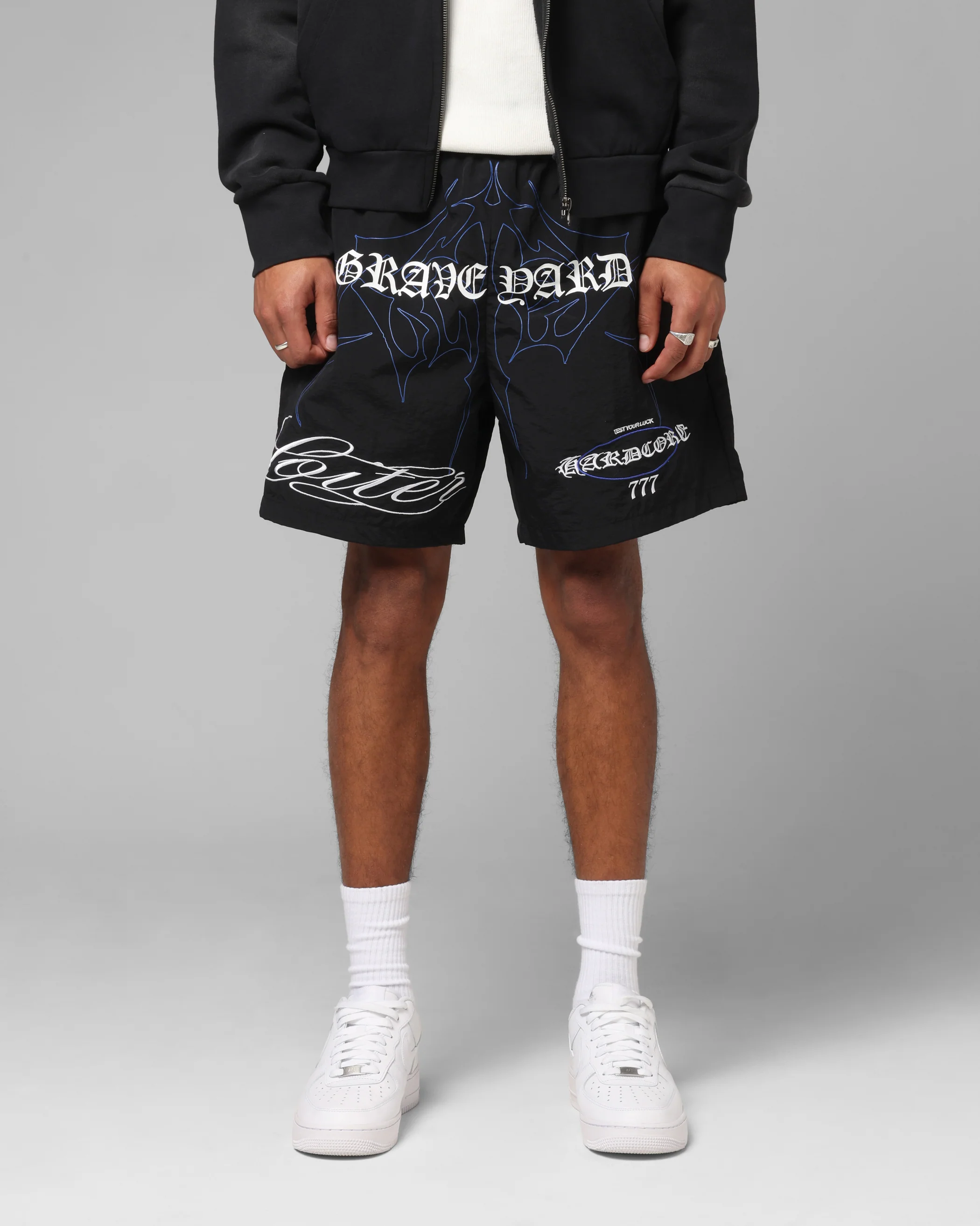 Loiter Hardcore Walk Shorts Black