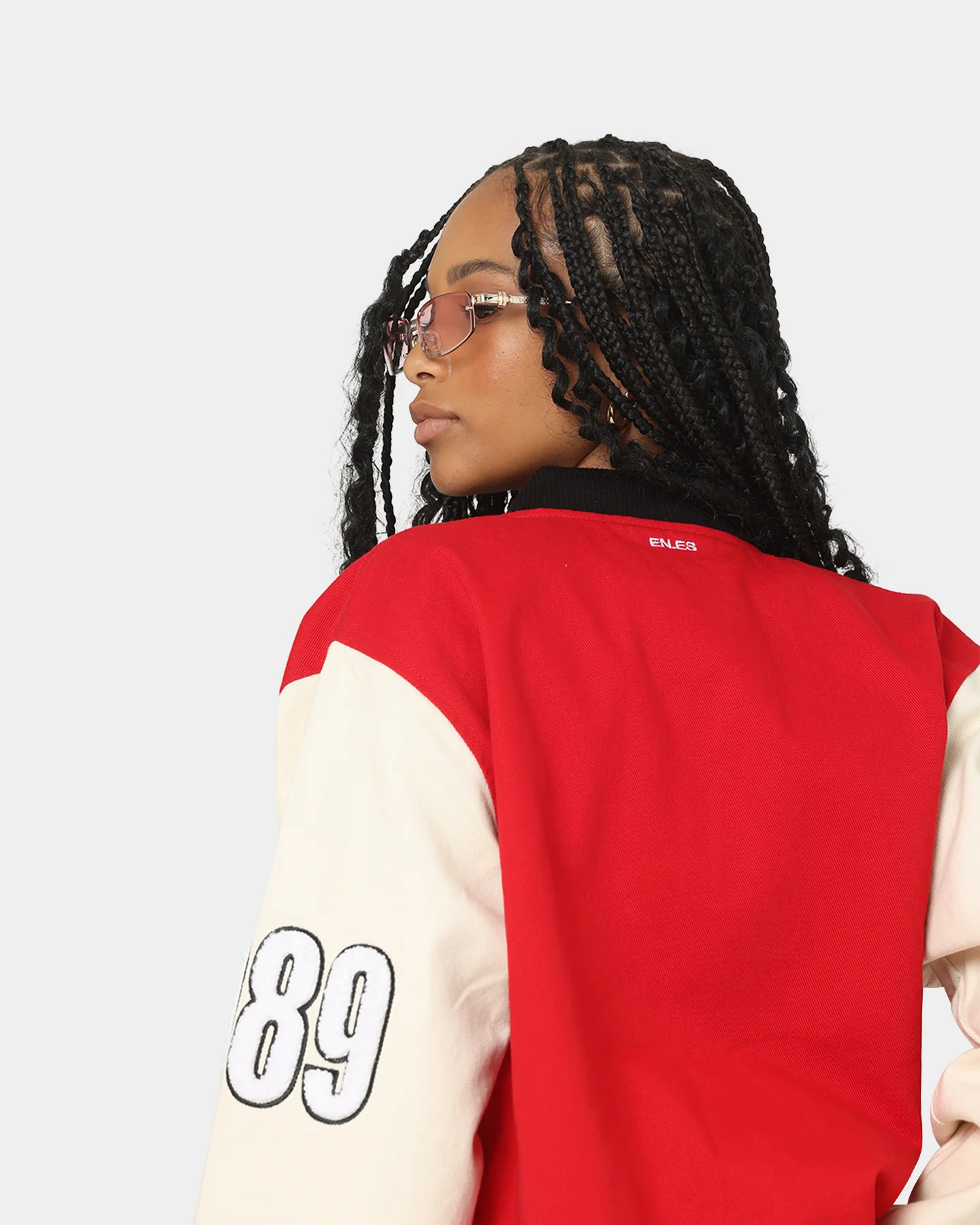 EN ES Women's Throw Back Jacket Red