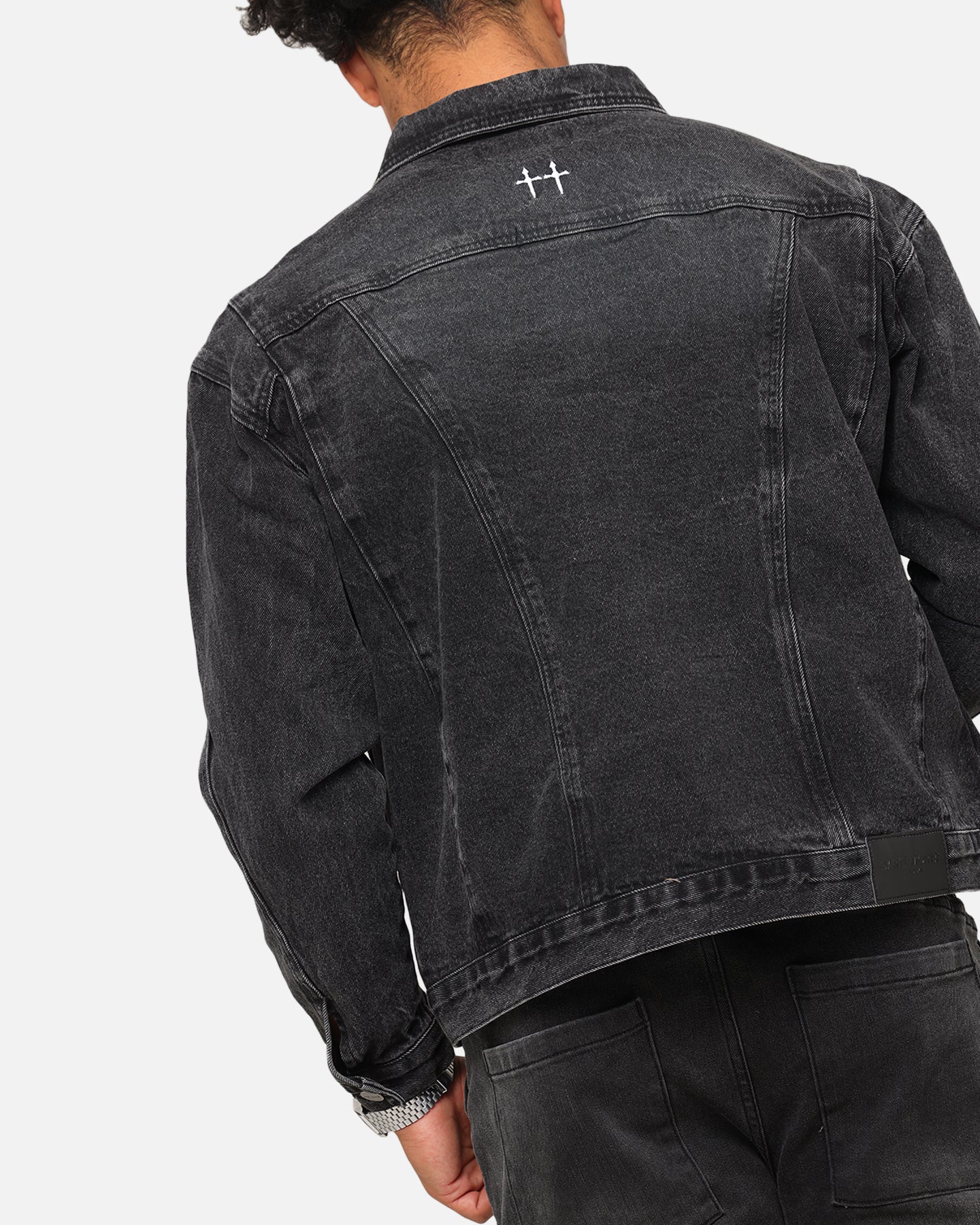 Saint Morta Armoury Denim Jacket Black Shadow