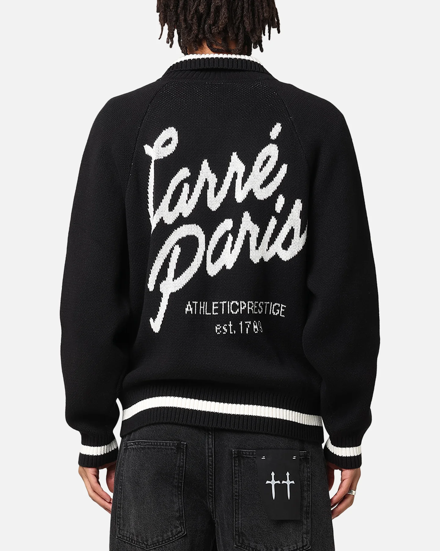Carre Athletic Knit Jacket Black