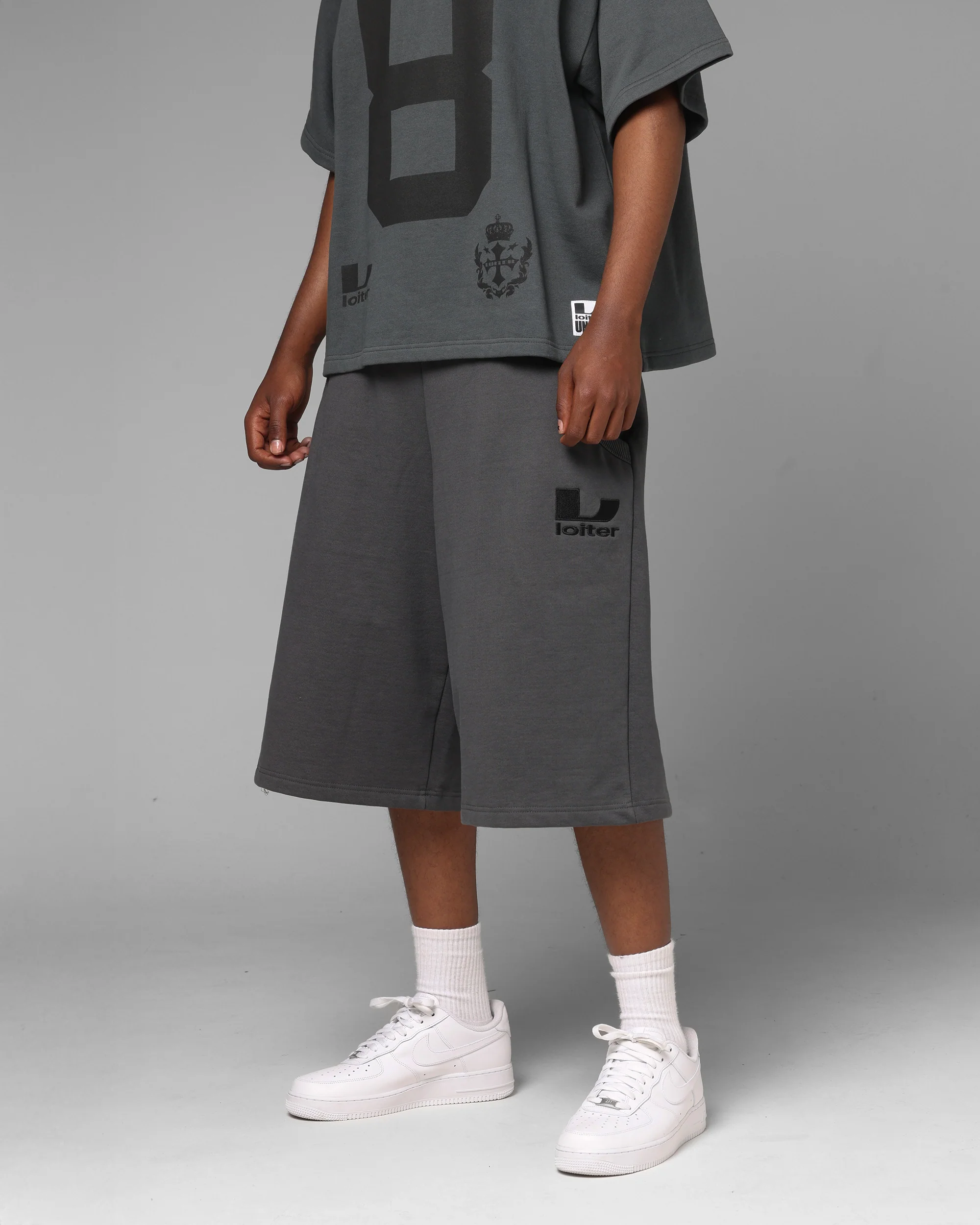 Loiter World Cup Shorts Charcoal