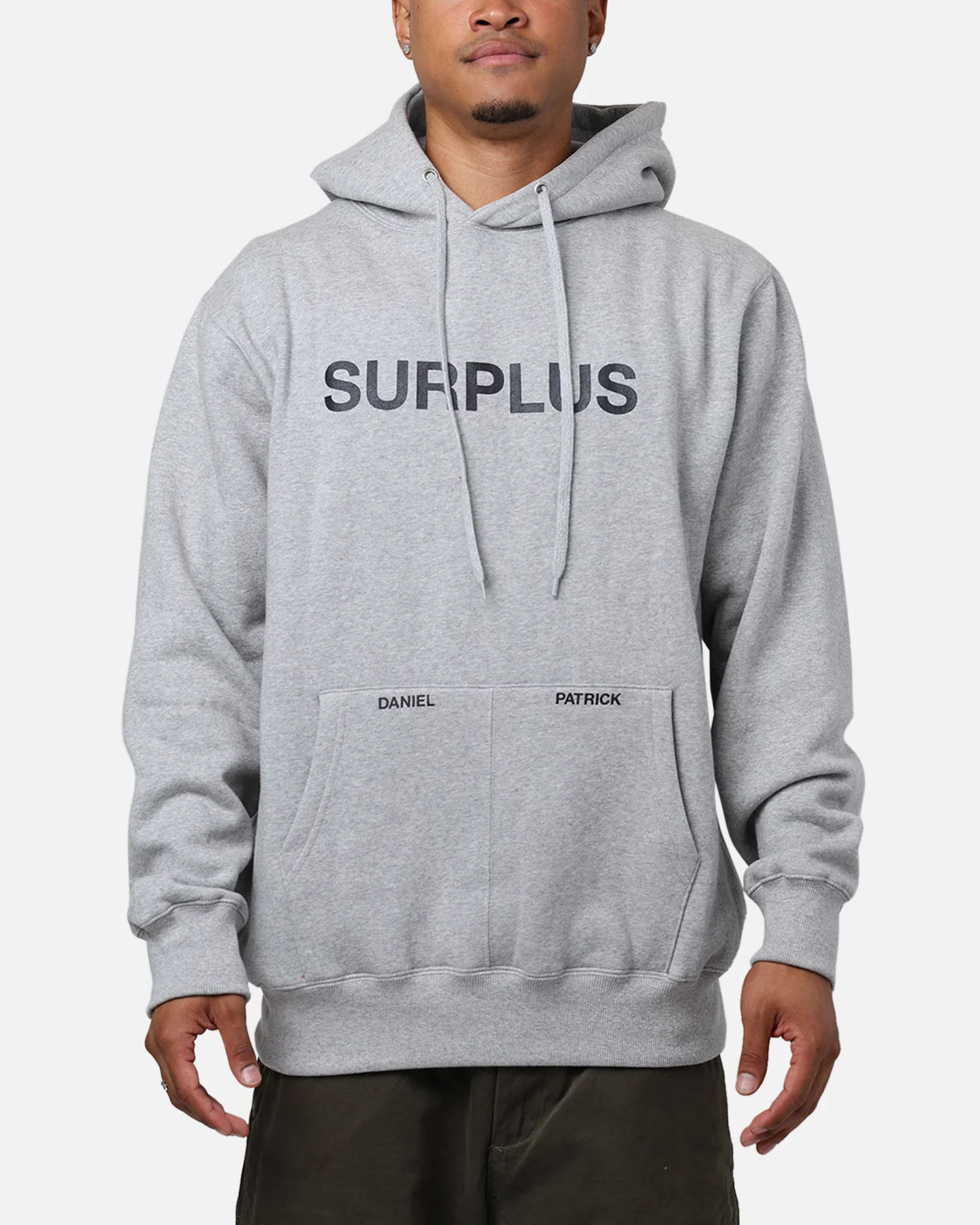 Daniel Patrick Surplus Logo Hoodie Grey