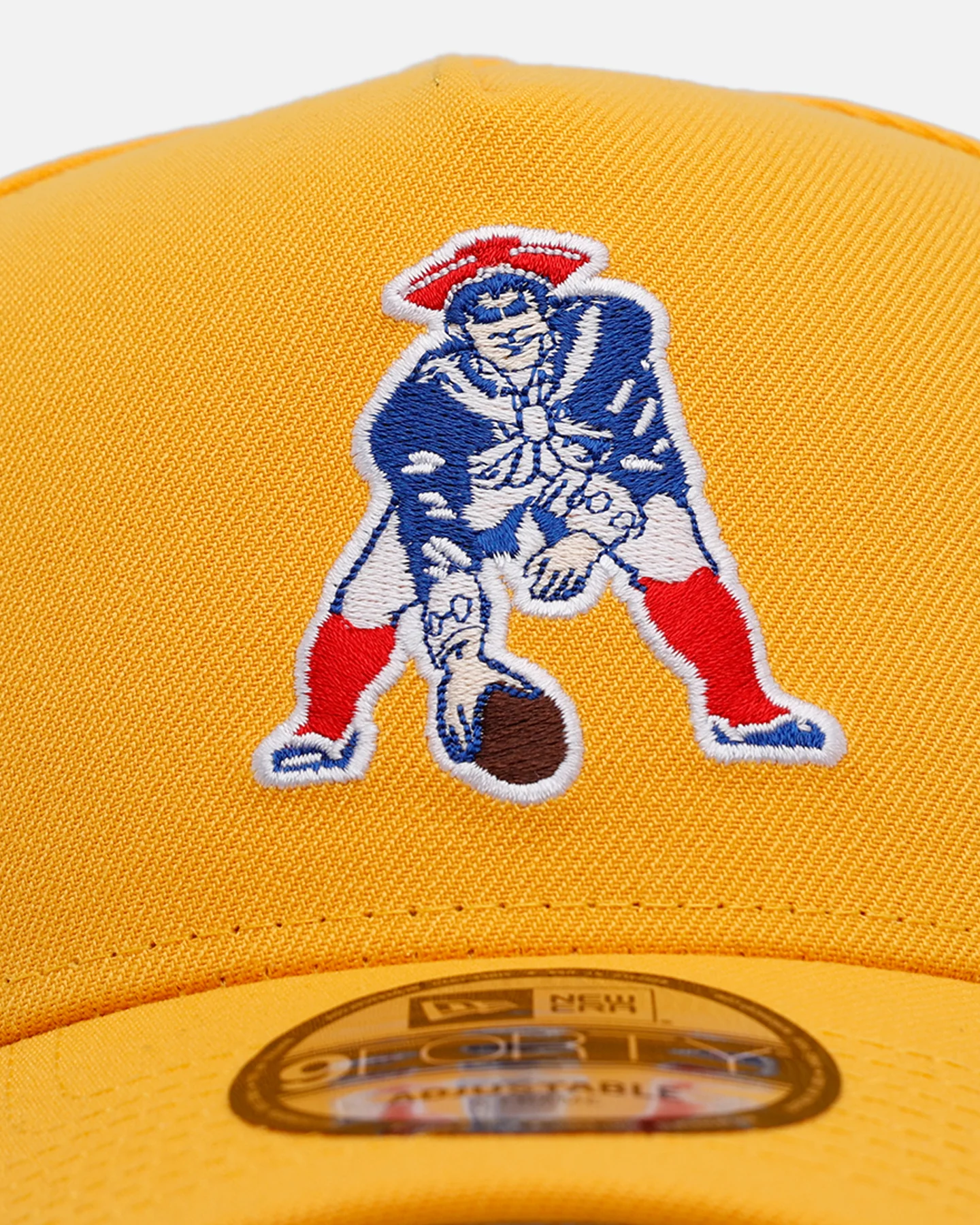 New Era New England Patriots 'Sunshine' 9FORTY A-Frame Snapback Canary