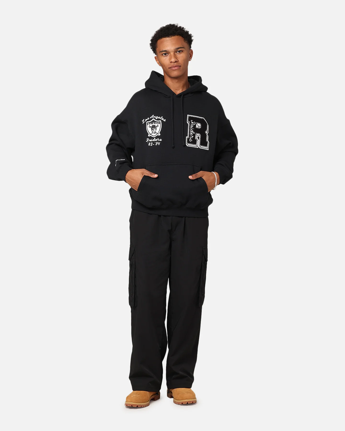 Mitchell & Ness Las Vegas Raiders Conference Hoodie Faded Black