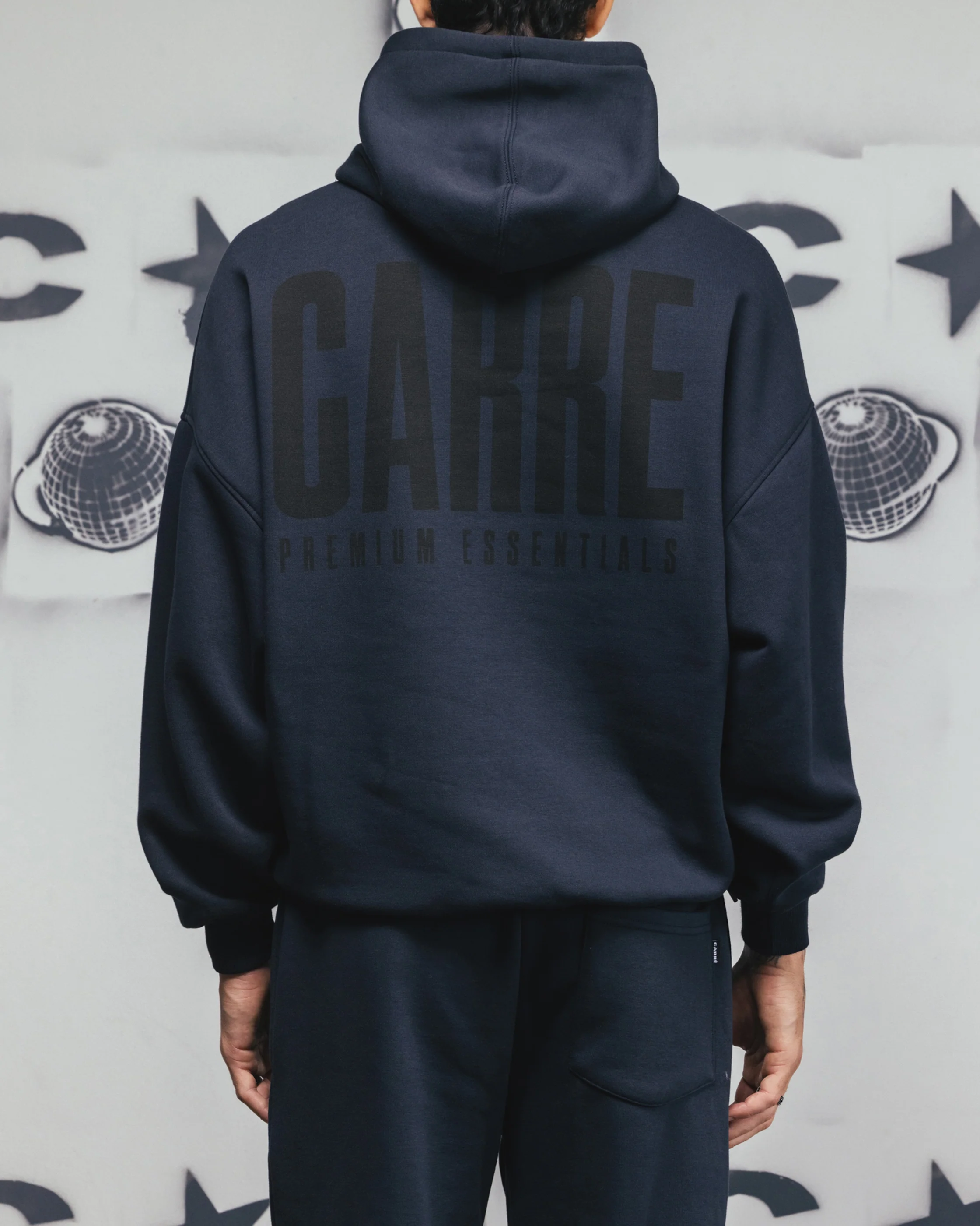 Carre Premium Essentials Hoodie Steel/Black