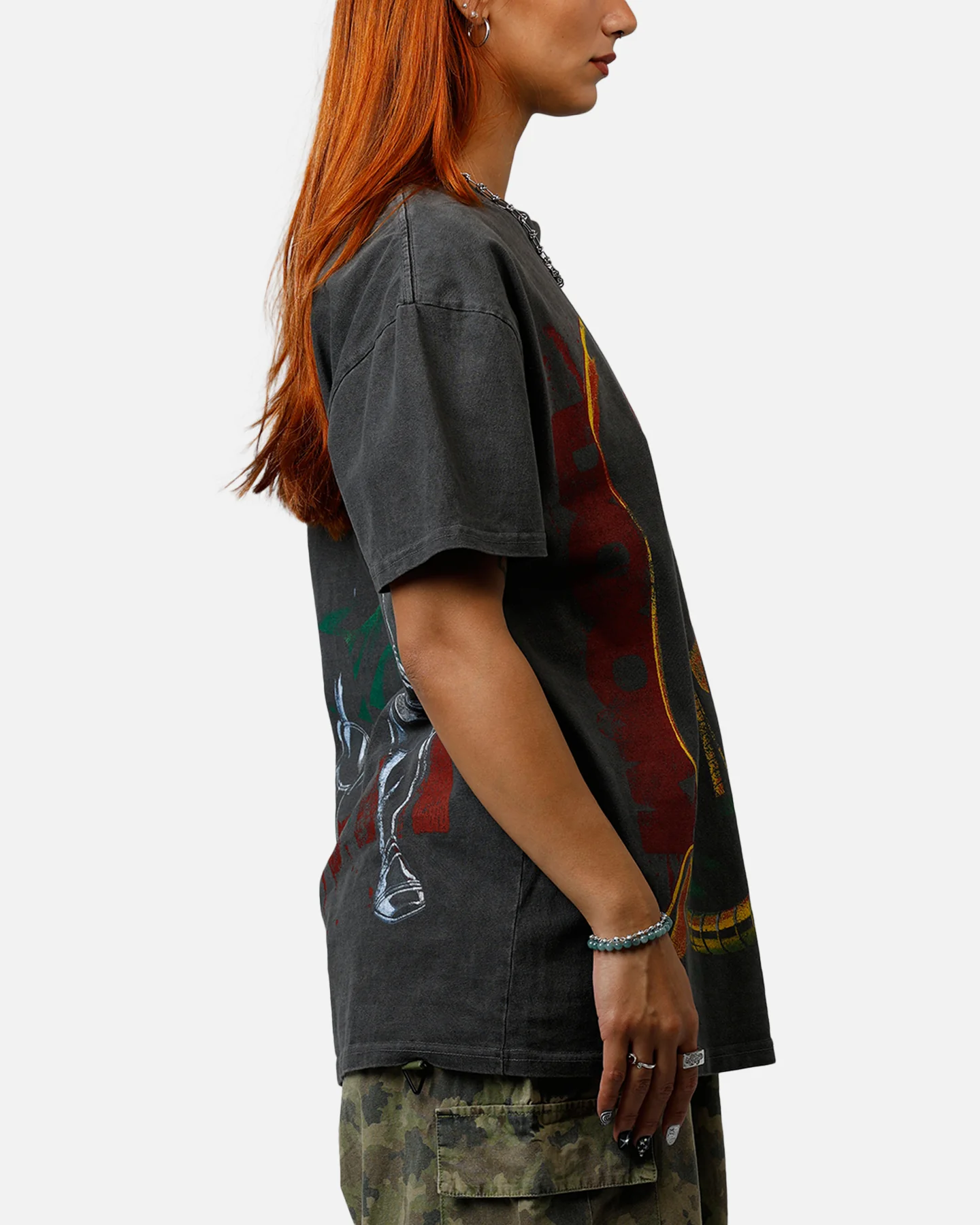 73Studio Marvel Doctor Doom Heavyweight T-Shirt Black Wash