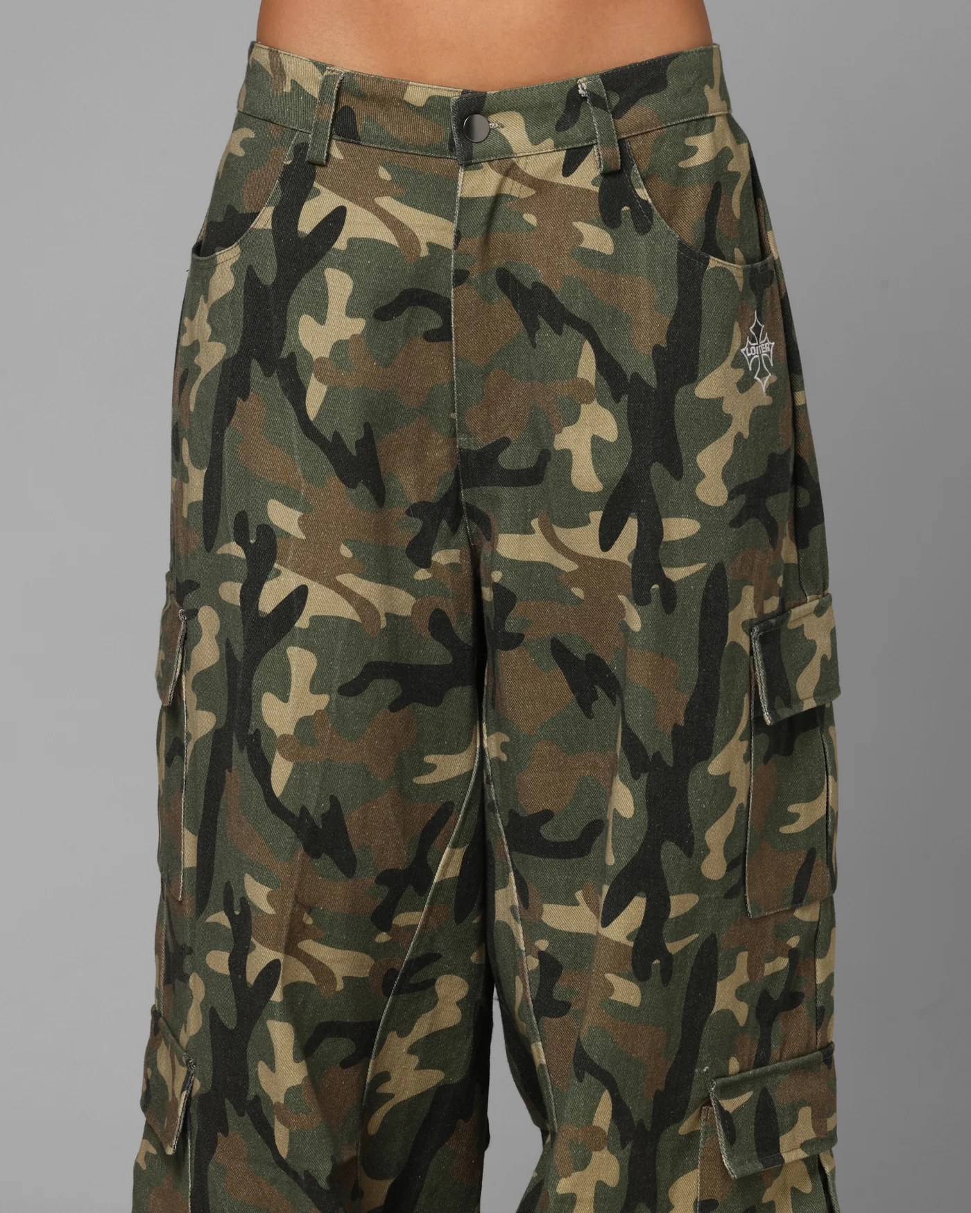 Loiter F-16 Balloon Cargo Pants Woodland Camo
