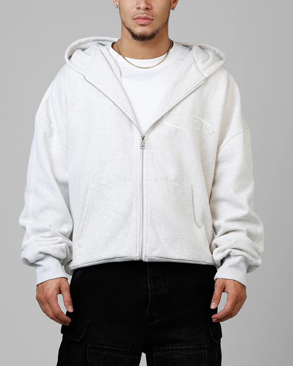 Loiter Night Vision Hoodie Grey Marle