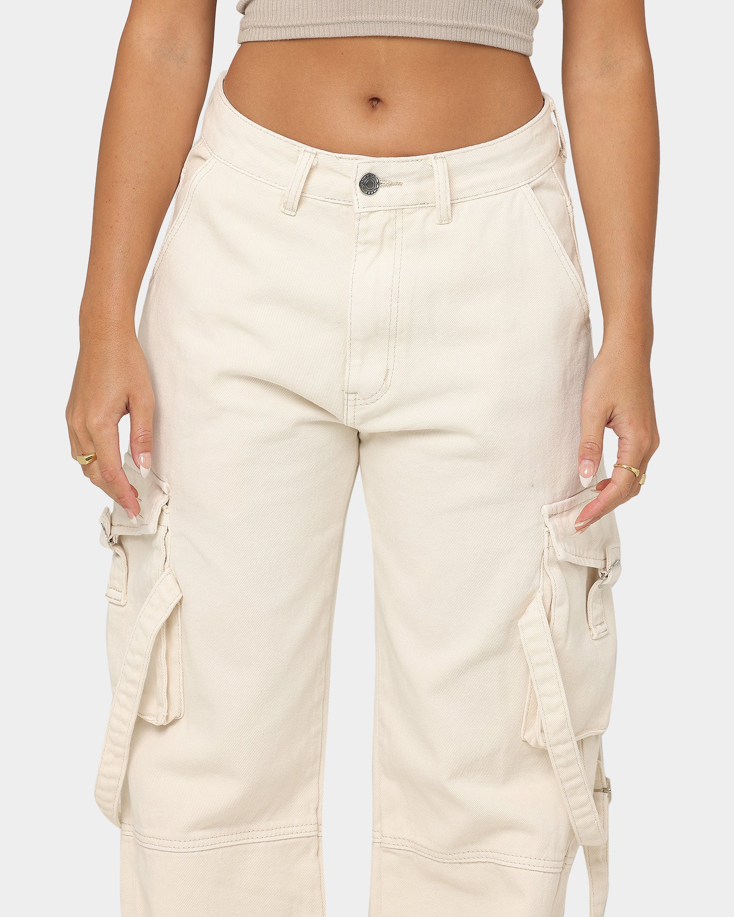 XXIII Ibernia Boyfriend Cargo Pants Bone