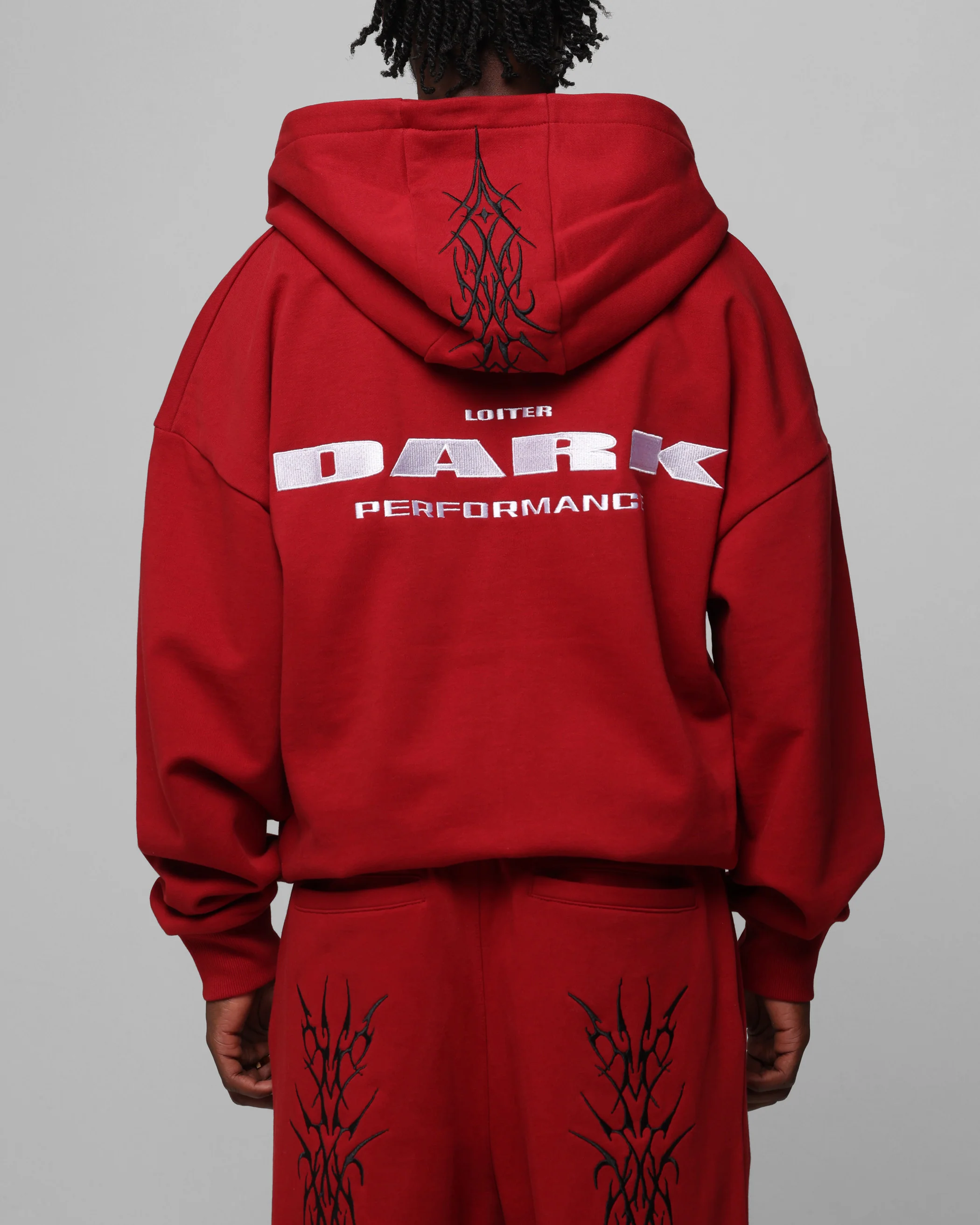 Loiter Blood Born Zip Hoodie Burgandy