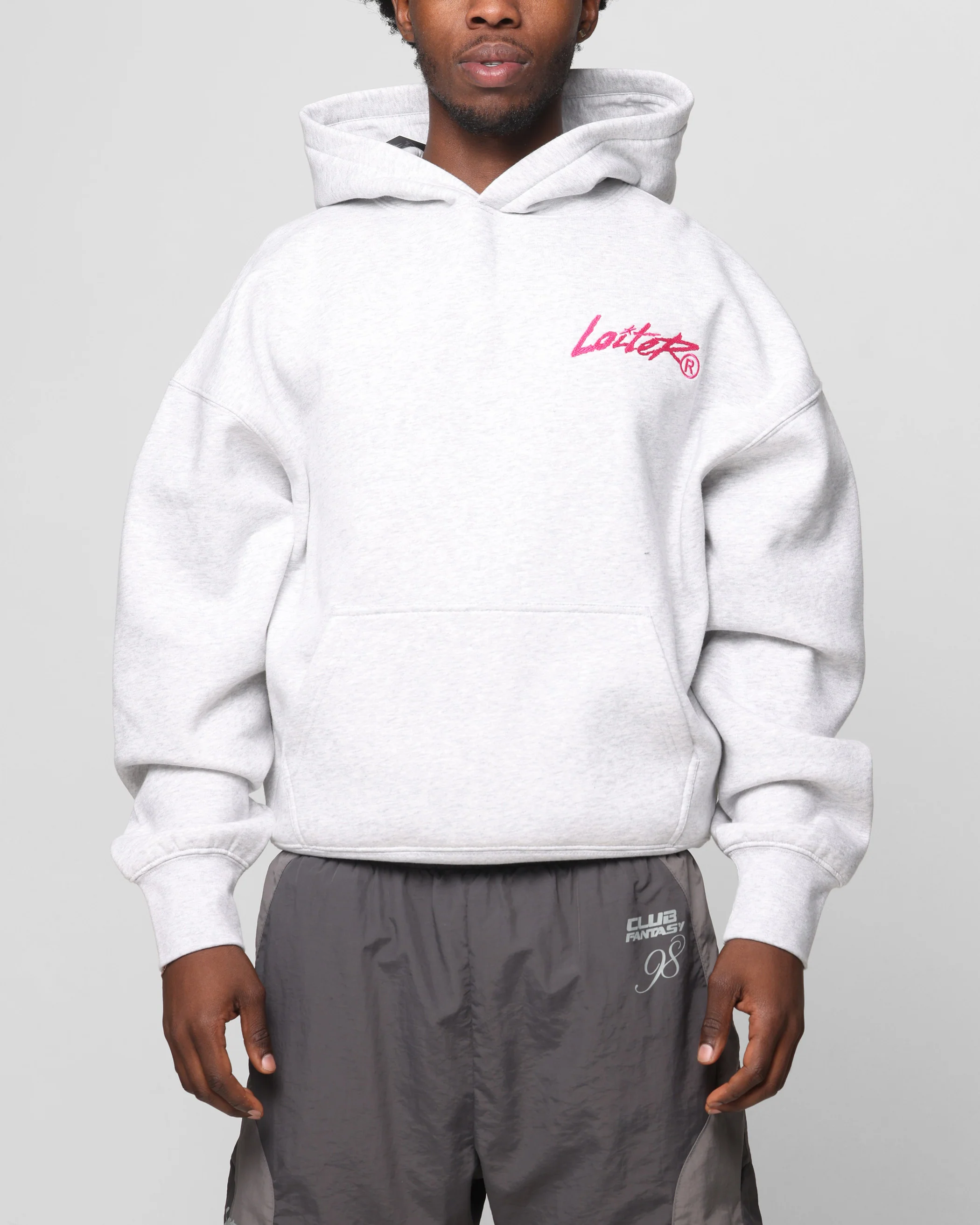 Loiter Chenille Premium Hoodie Grey Marle