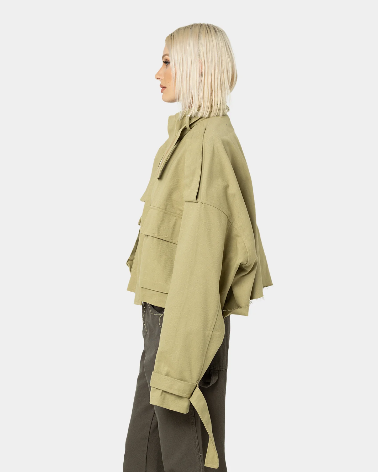 MNML Cropped M65 Jacket Khaki