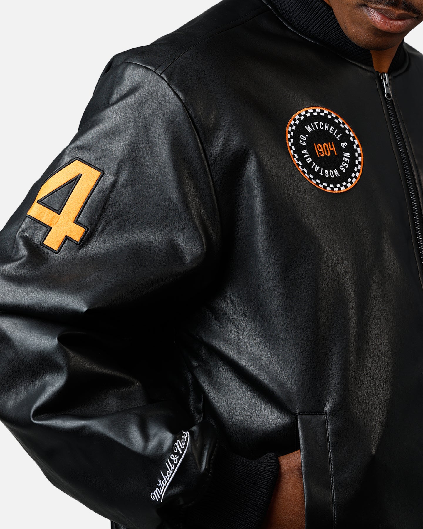 Mitchell & Ness X McLaren X Culture Kings Bomber Jacket Black