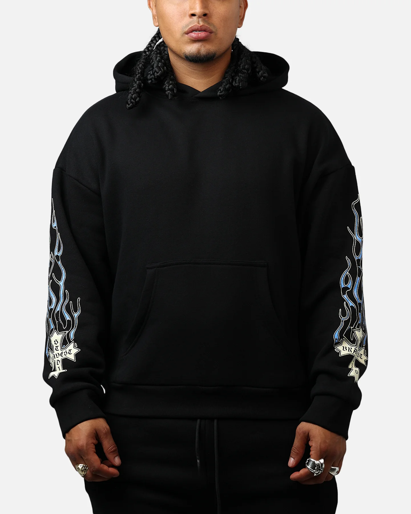 Bravest Eternal Hoodie Black/Blue