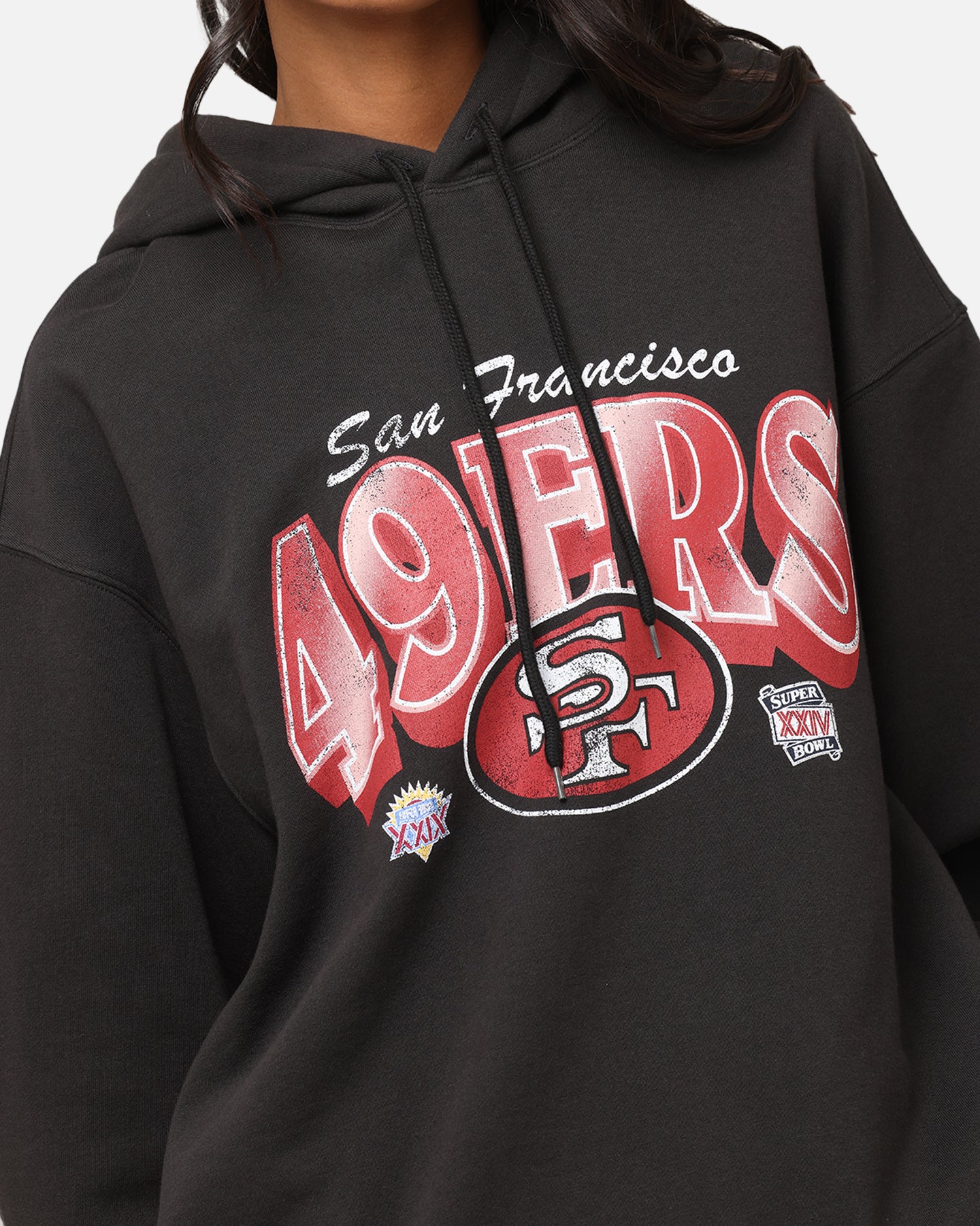 Mitchell & Ness San Francisco 49ers Arch Hoodie Faded Black