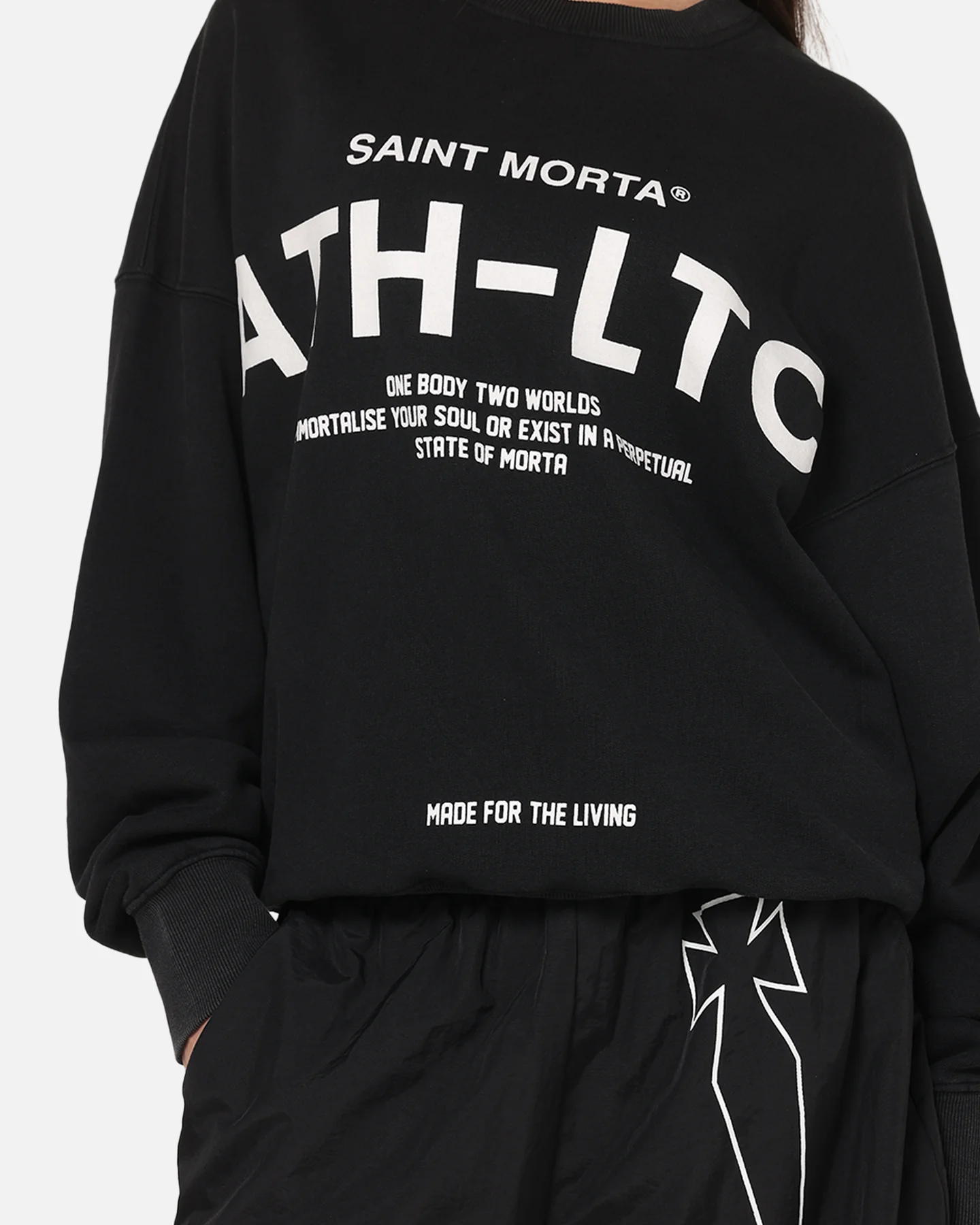 Saint Morta Athltc Crewneck Black