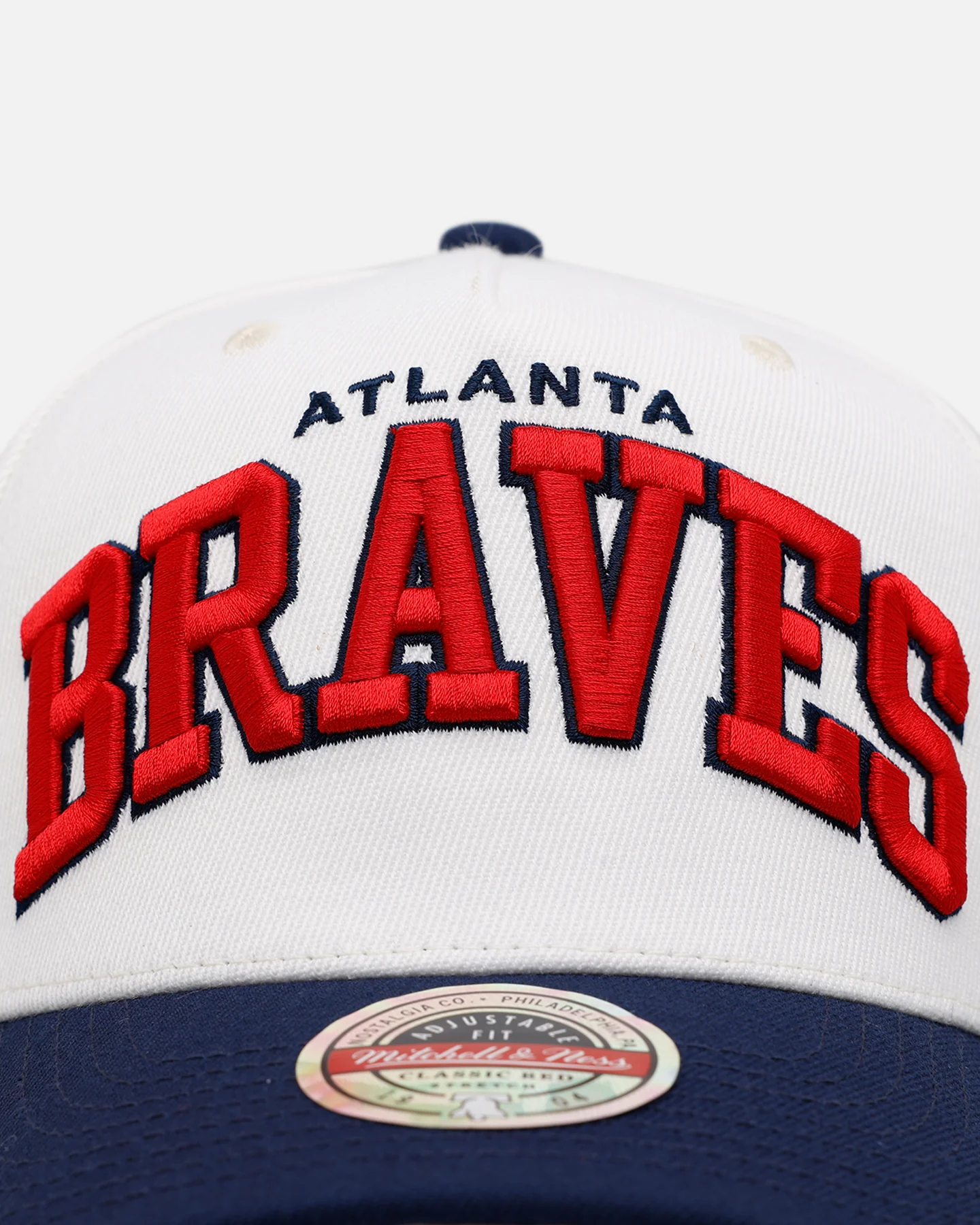 Mitchell & Ness Atlanta Braves 'Arch' MVP Snapback Cream