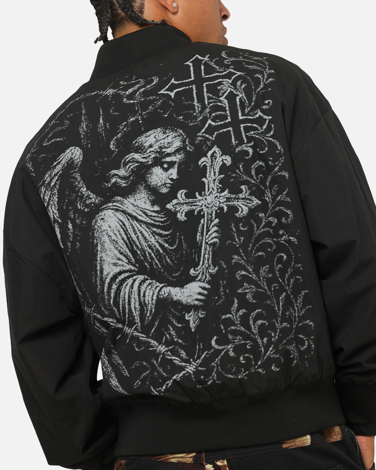 Saint Morta Crossbearer Bomber Jacket Black
