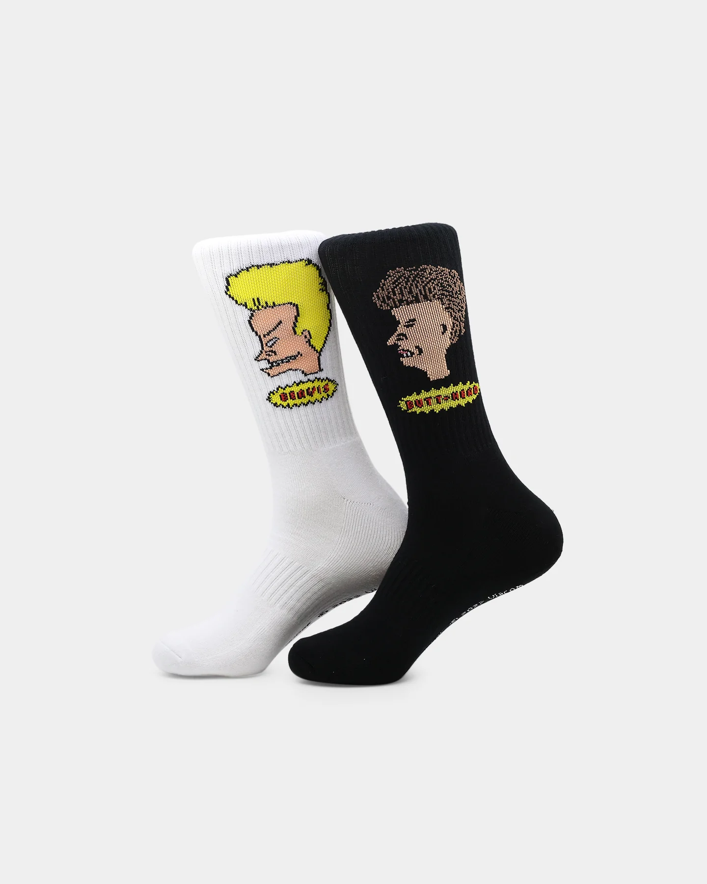 American Thrift X Beavis And Butt-Head Socks 2 Pack Black/White