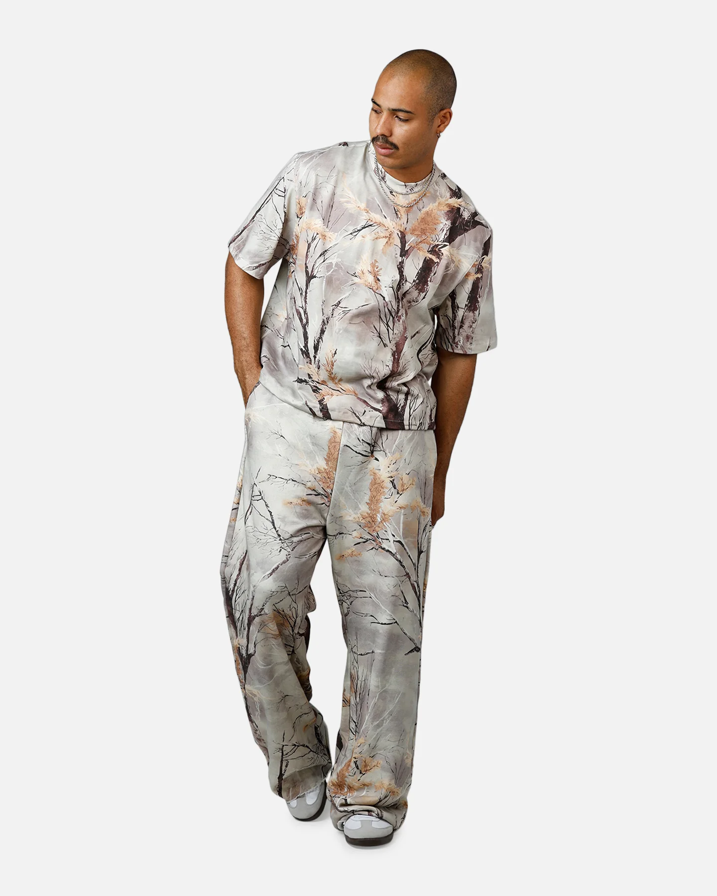 MNML Washed Dart T-Shirt Snow Camo