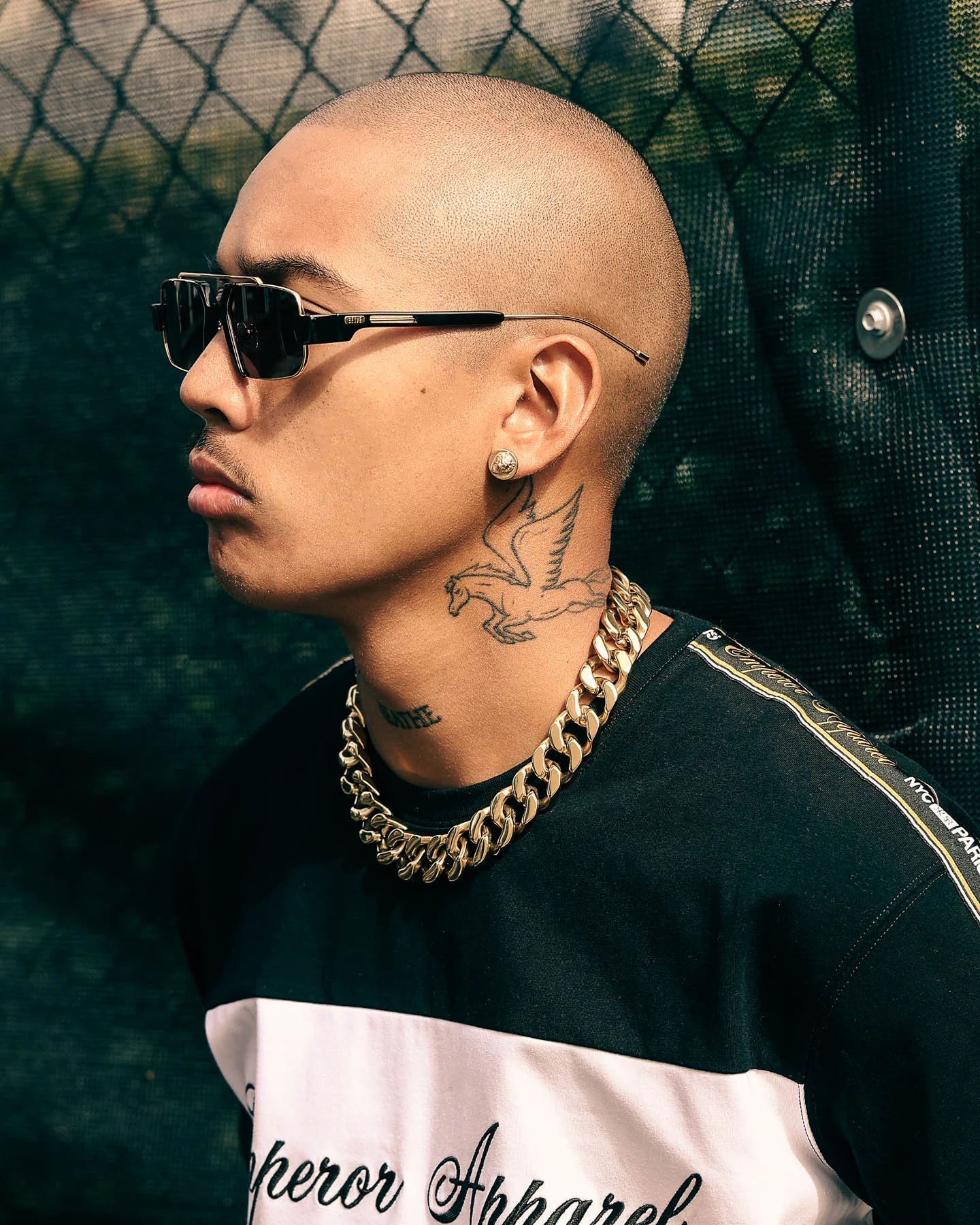 9FIVE The Logan Sunglasses Black/Gold