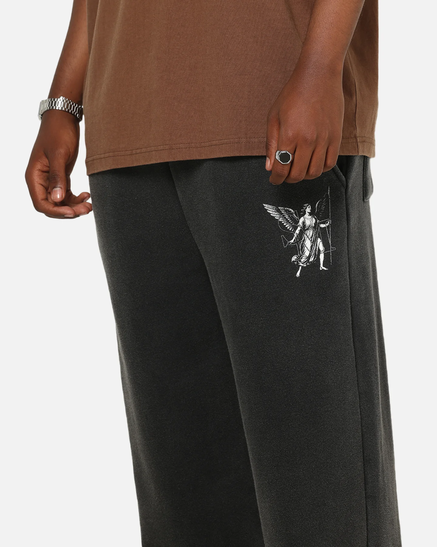 Saint Morta Archangel Sweatpants Black/Off White