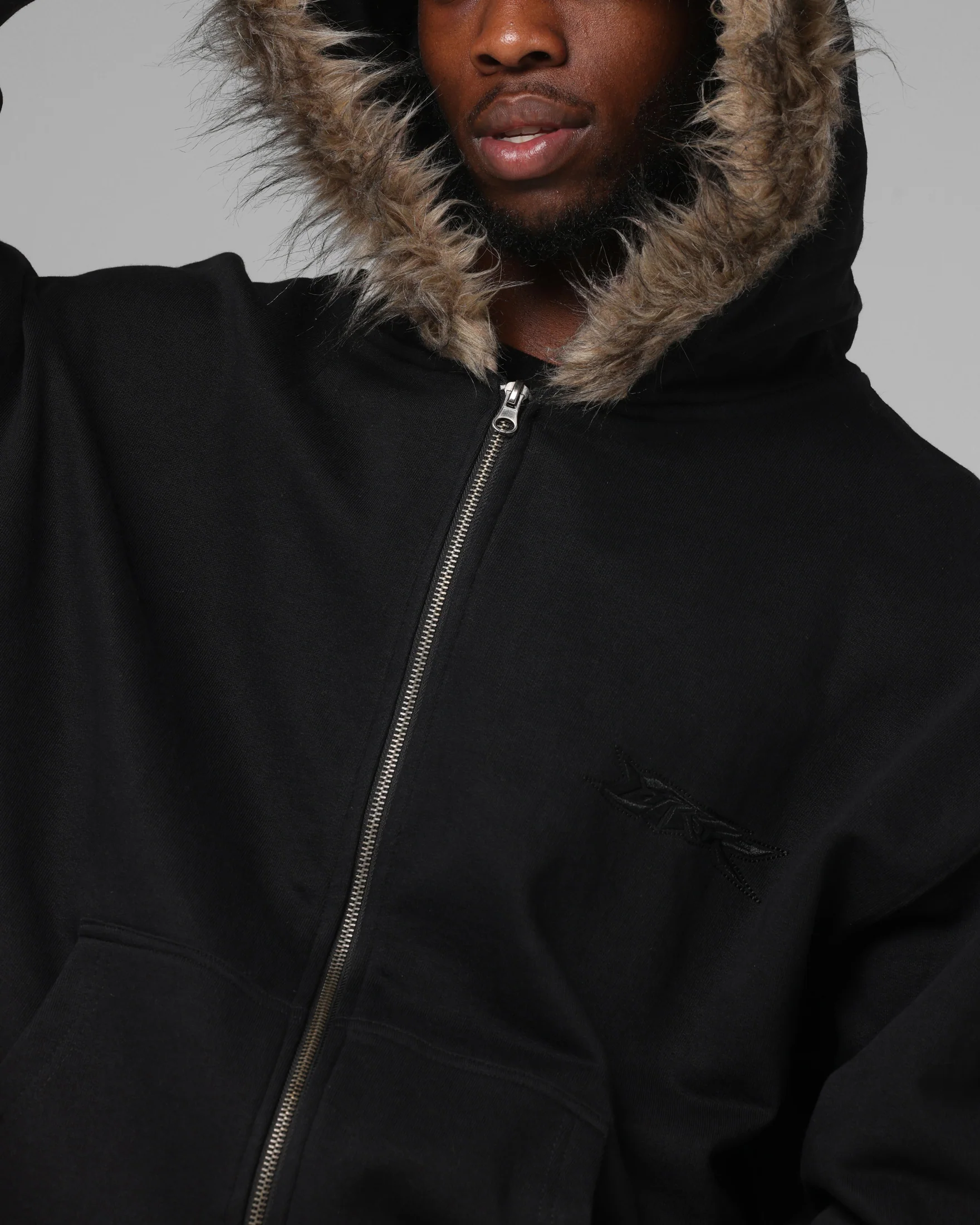 Loiter Purity Zip Hoodie Black