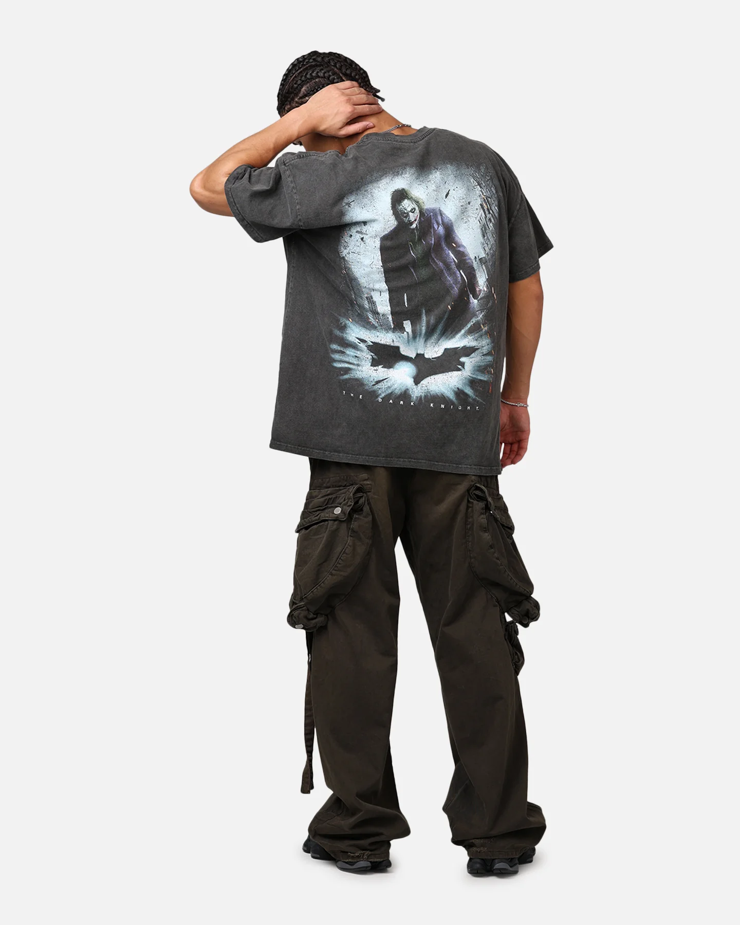 73Studio X DC Batman The Dark Knight '08 Heavyweight T-Shirt Black Wash