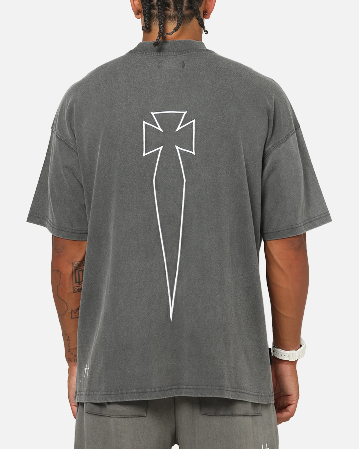 Saint Morta Athletc T-Shirt Washed Charcoal