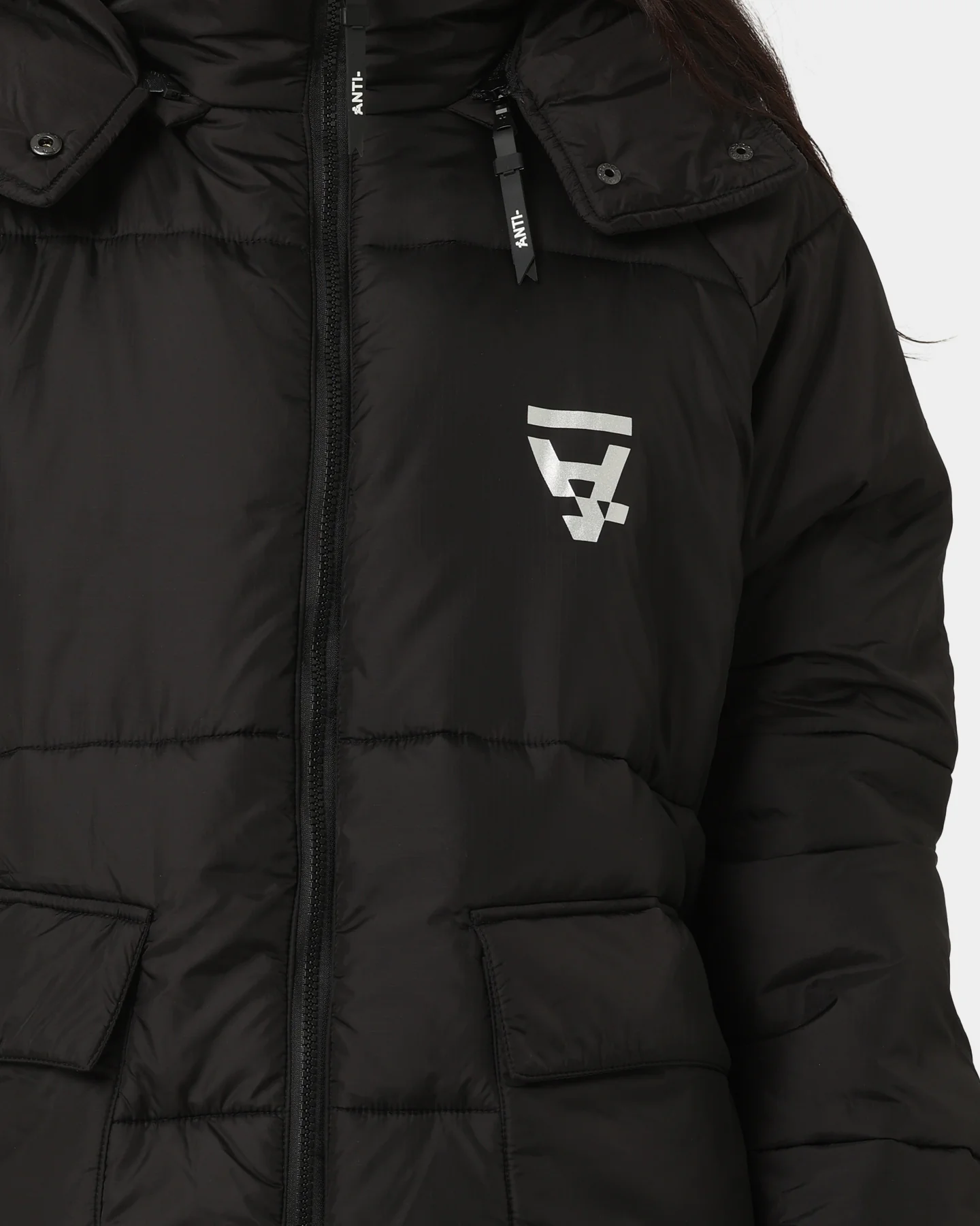 The Anti Order Hyphen ATD Puffer Jacket V2 Black/Silver