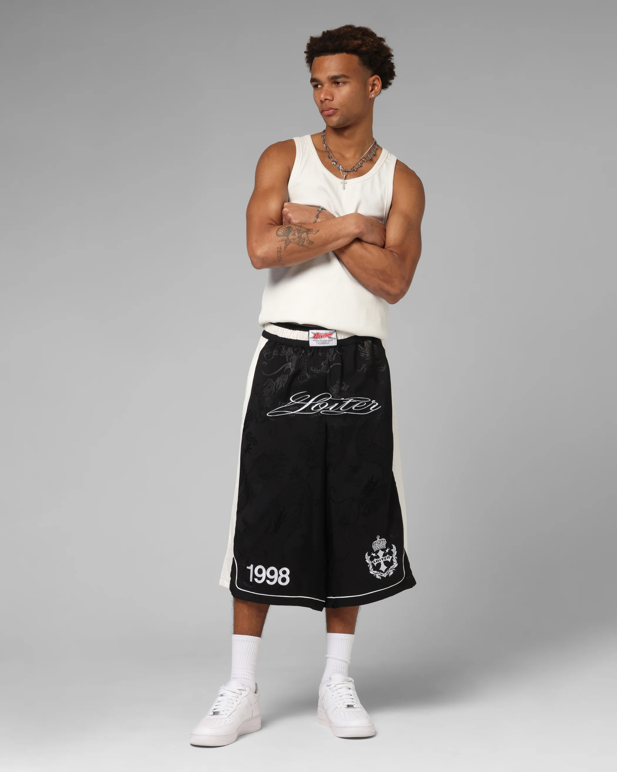 Loiter Fight Club 3 Quarter Shorts Black