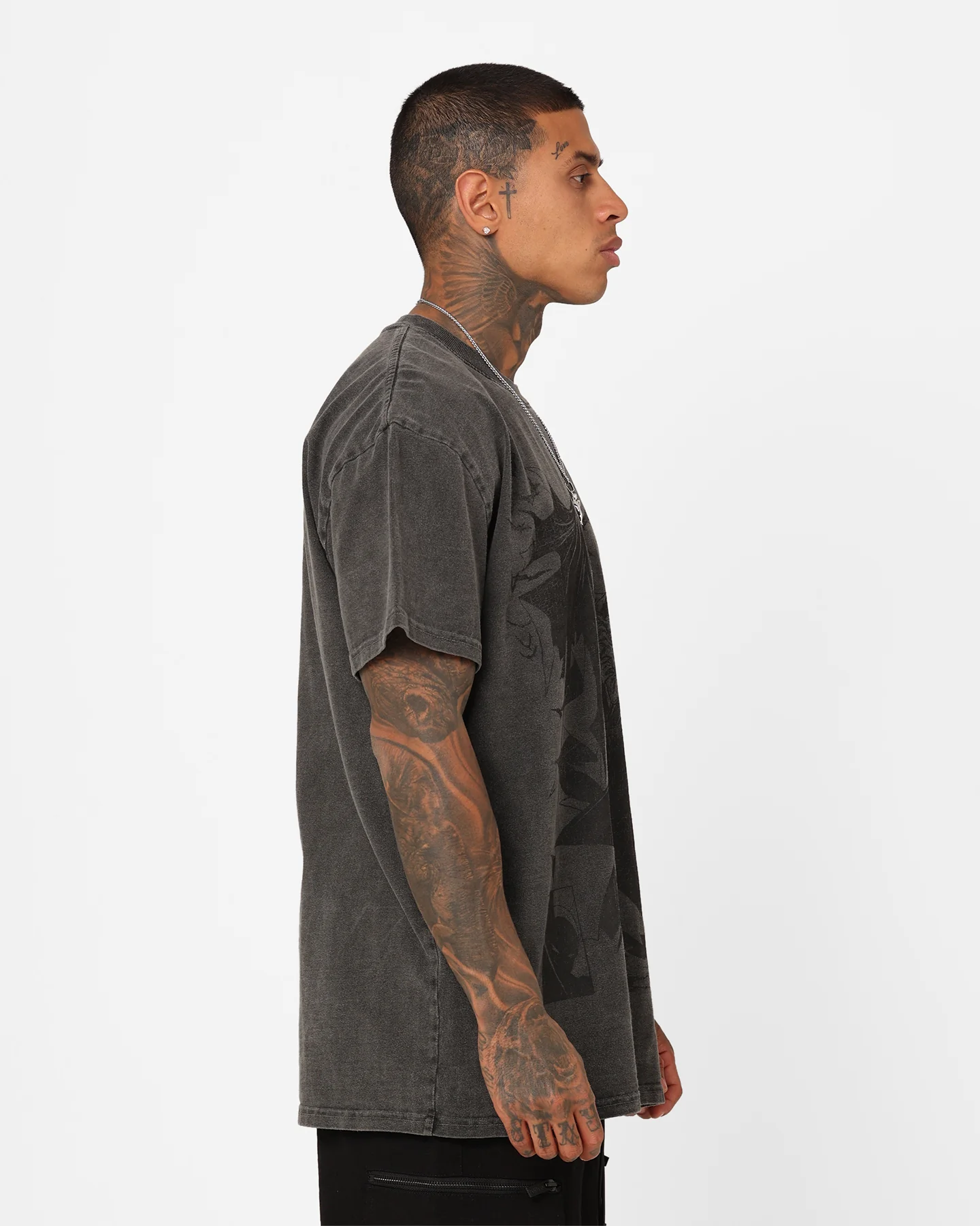 Goat Crew X DC Batman Issue #423 Noir Heavyweight Vintage T-Shirt Black Wash