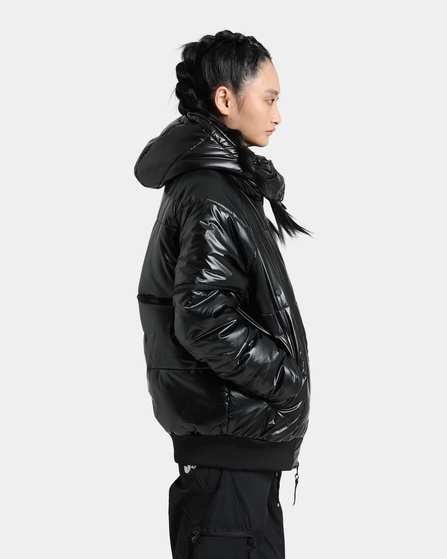 The Anti Order Anti Joy Technical Puffer Jacket Black/Silver