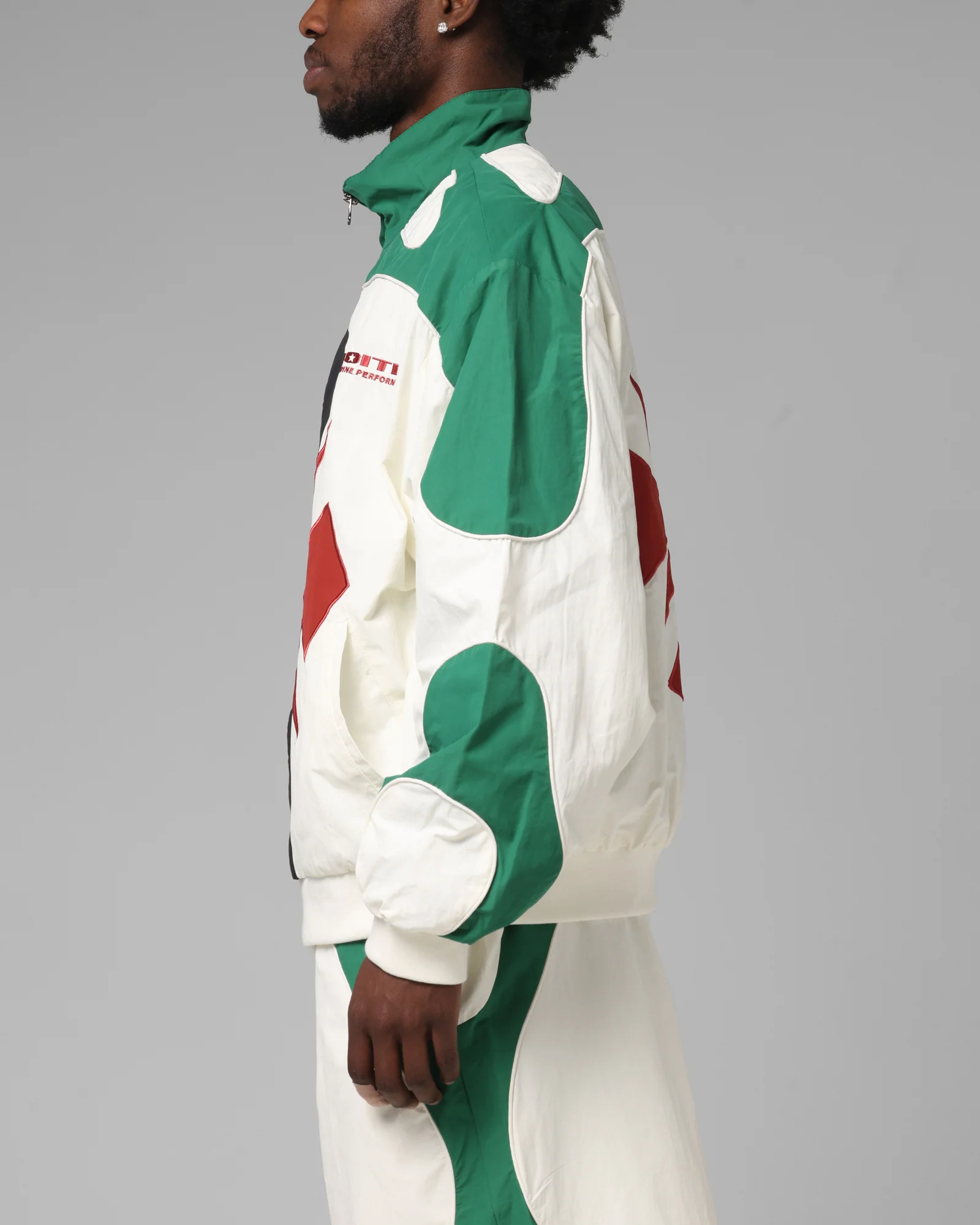 Loiter Club Classic Track Jacket White/Green