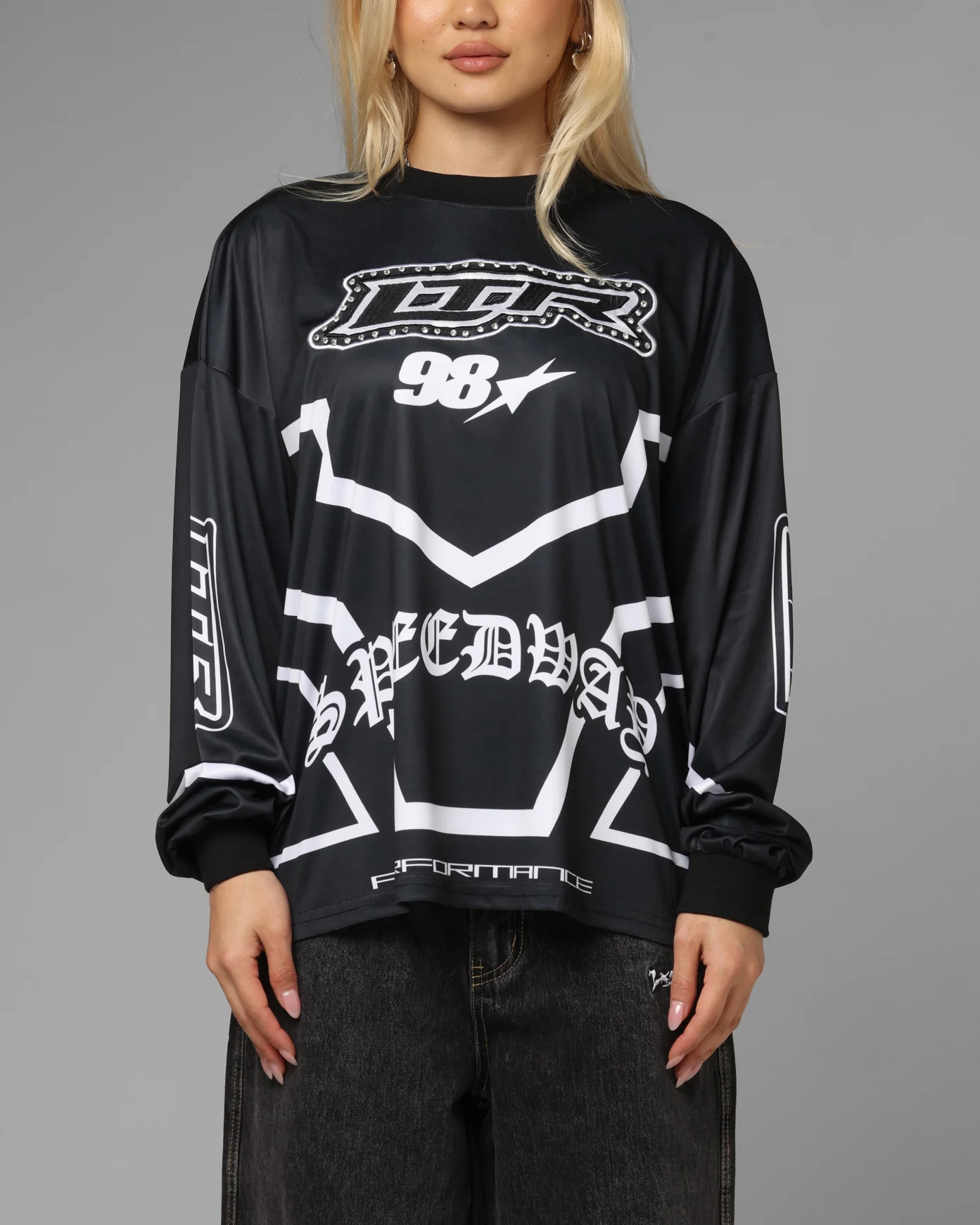 Loiter Thrill Racing Long Sleeve T-Shirt Black