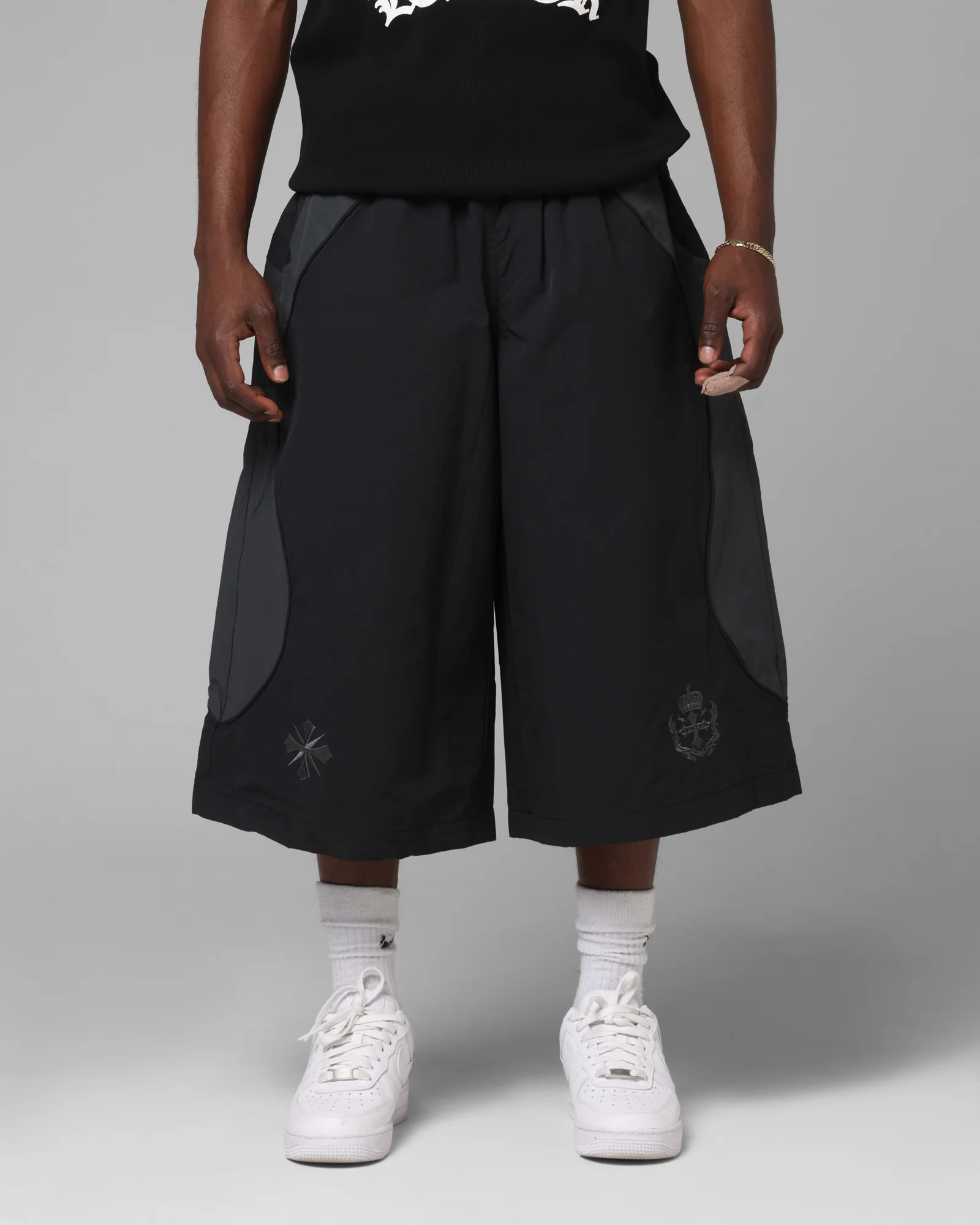 Loiter Club Classic Track Shorts Black