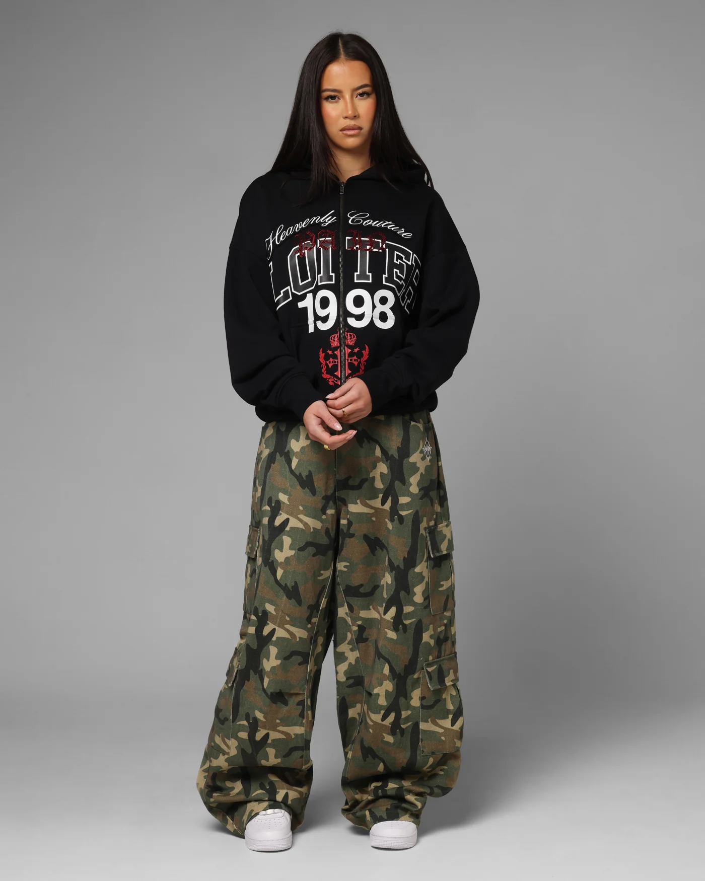 Loiter F-16 Balloon Cargo Pants Woodland Camo