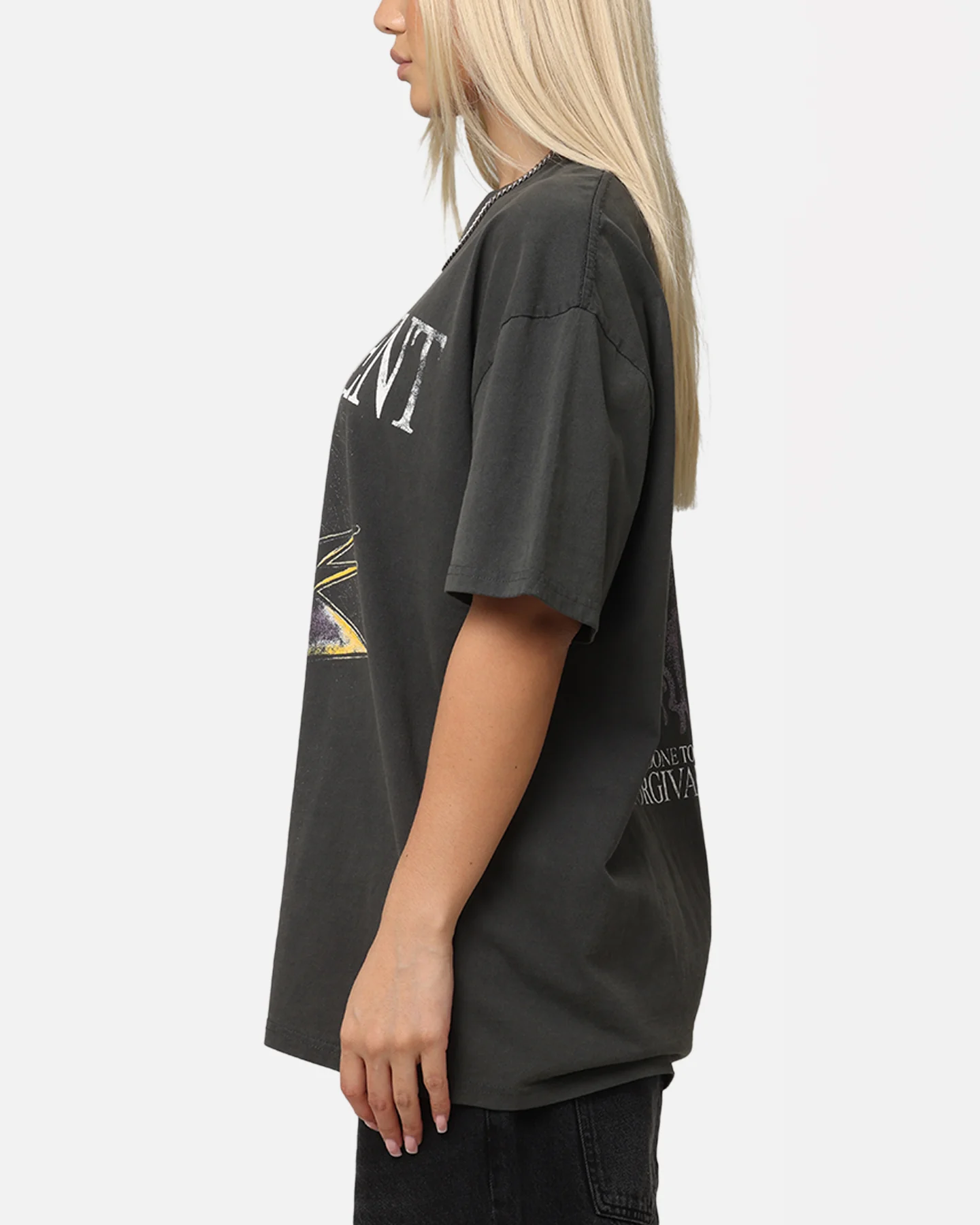 American Thrift Disney Maleficent Heavyweight T-Shirt Black Wash